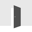 Hidden Double Doors | Planum 2102 Chocolate Ash Concealed Metal Frame 60" x 80" (2* 30x80) Right-hand Inswing Right-hand Outswing