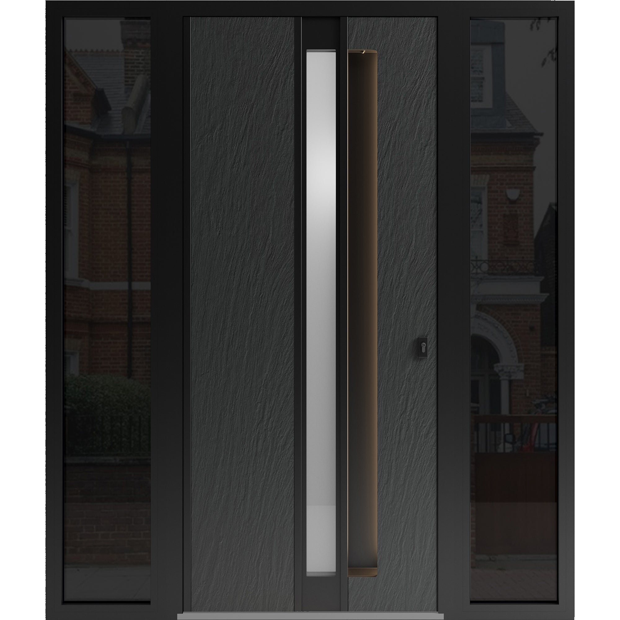 Modern exterior front door