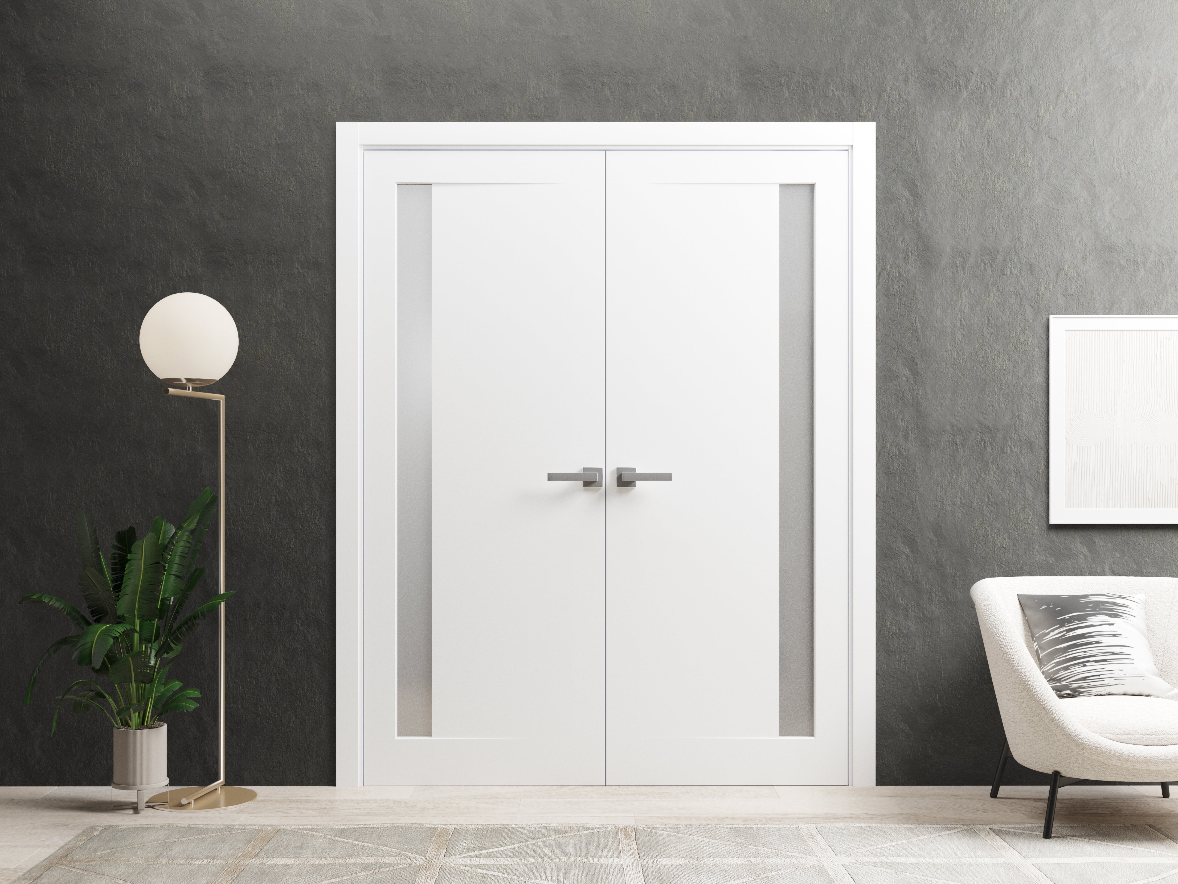 Model 660 Double French Swing door view 2