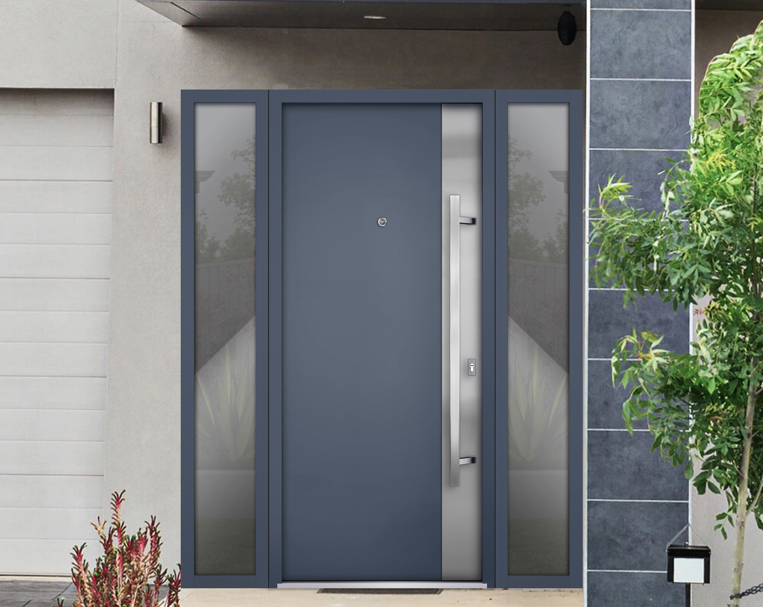 Deux 0729 Exterior Aluminum door view 3