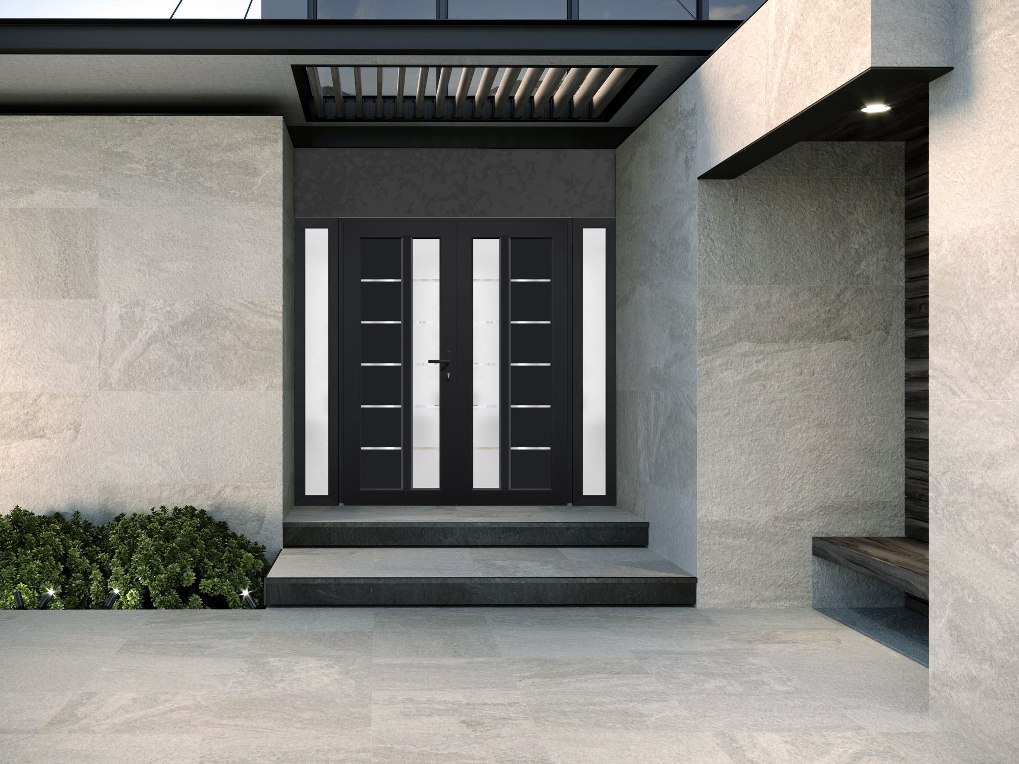Manux 8088 Exterior PVC/Metal door view 8