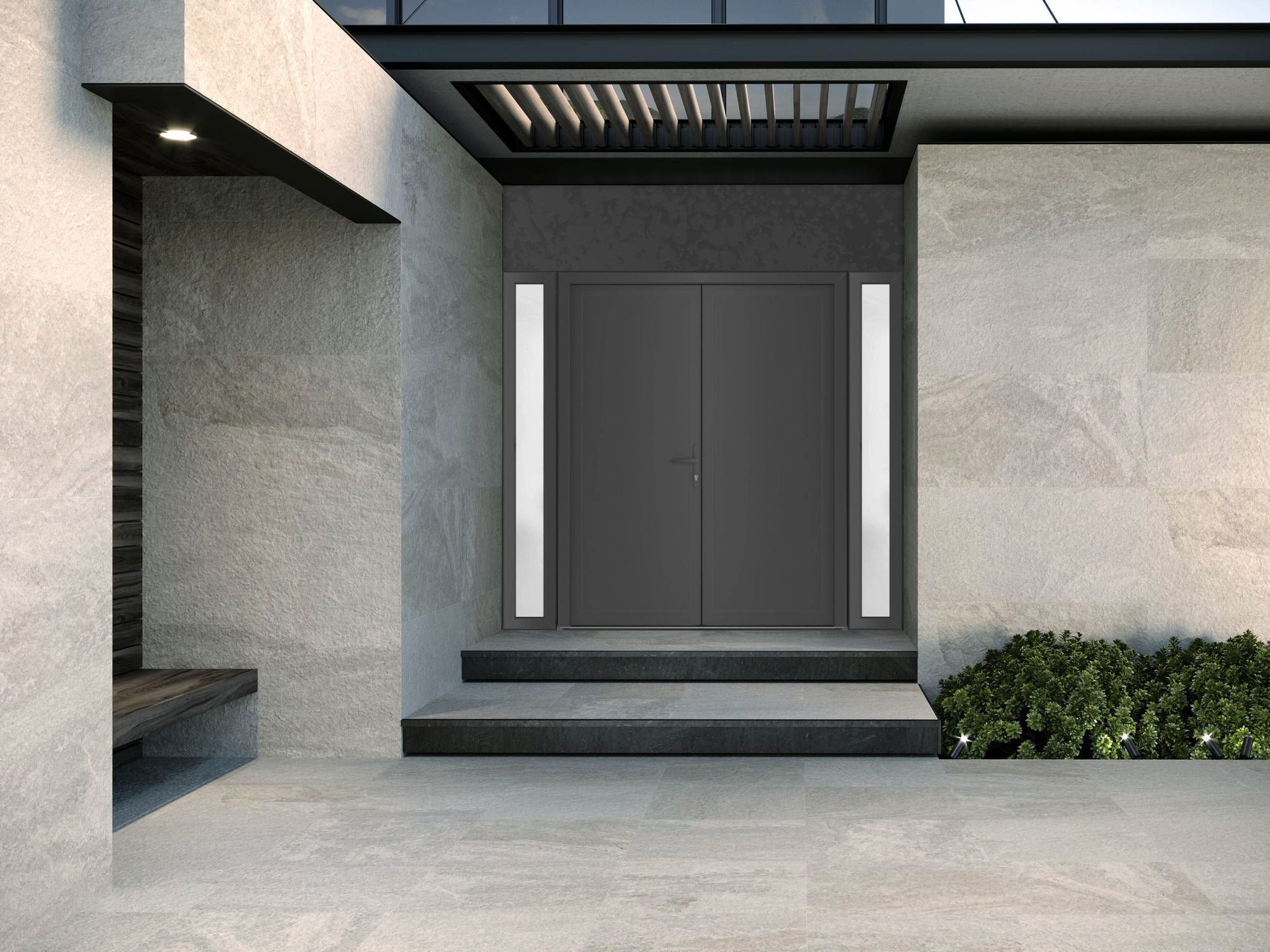 Manux 8111 Exterior PVC/Metal door view 4