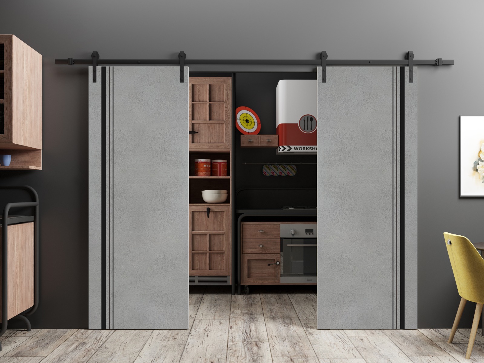 Planum 0011 Double Barn door view 2