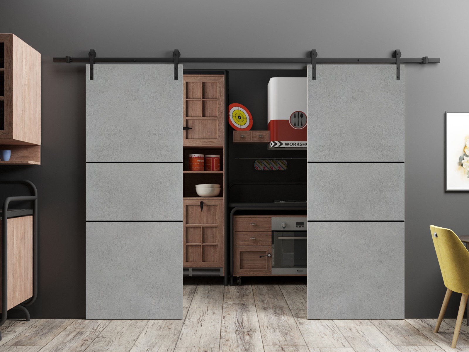 Planum 0014 Double Barn door view 2