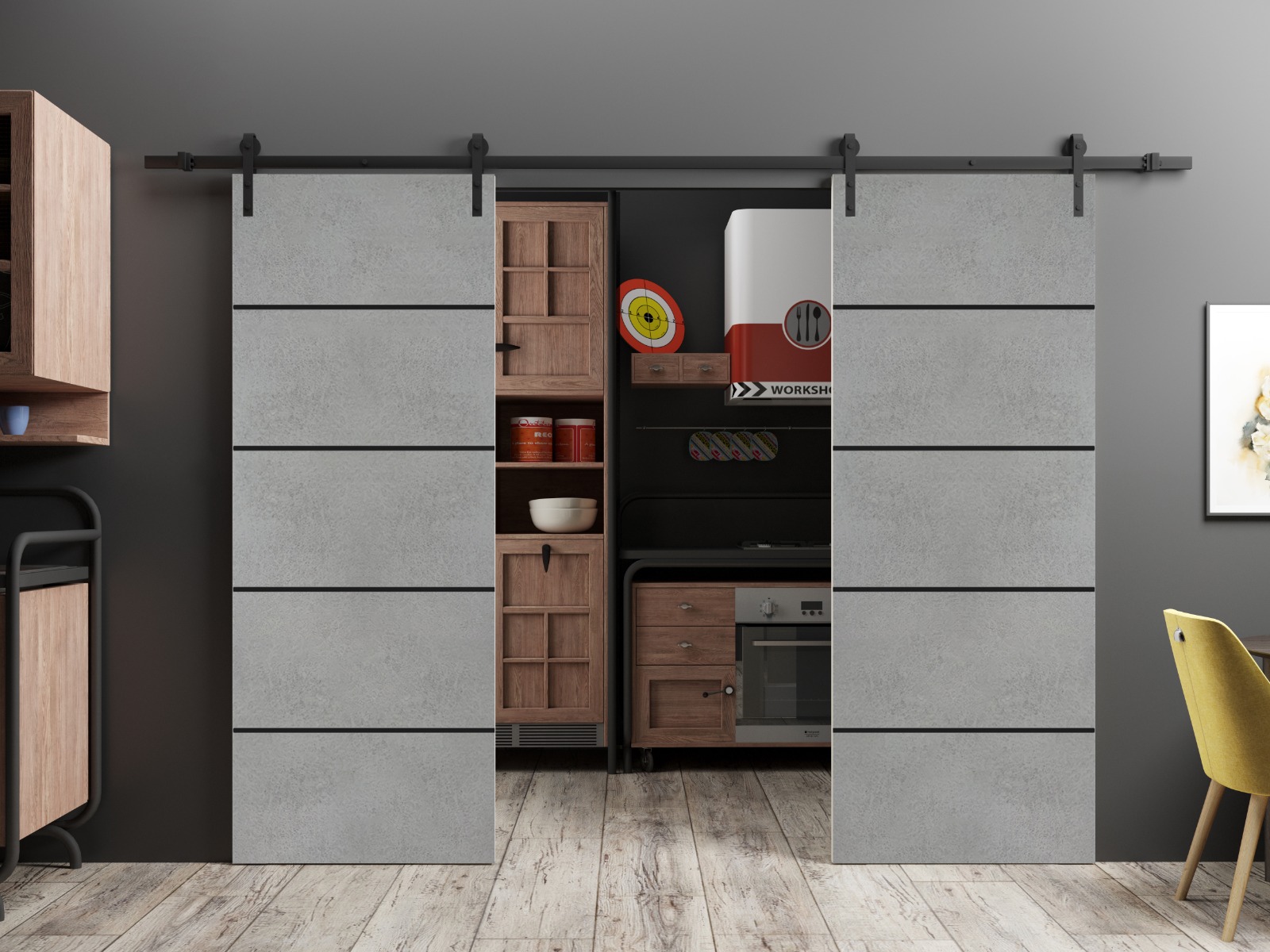 Planum 0015 Double Barn door view 2