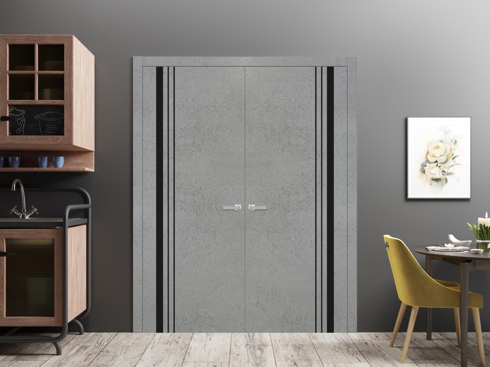 Planum 0011 Interior Slab door view 3