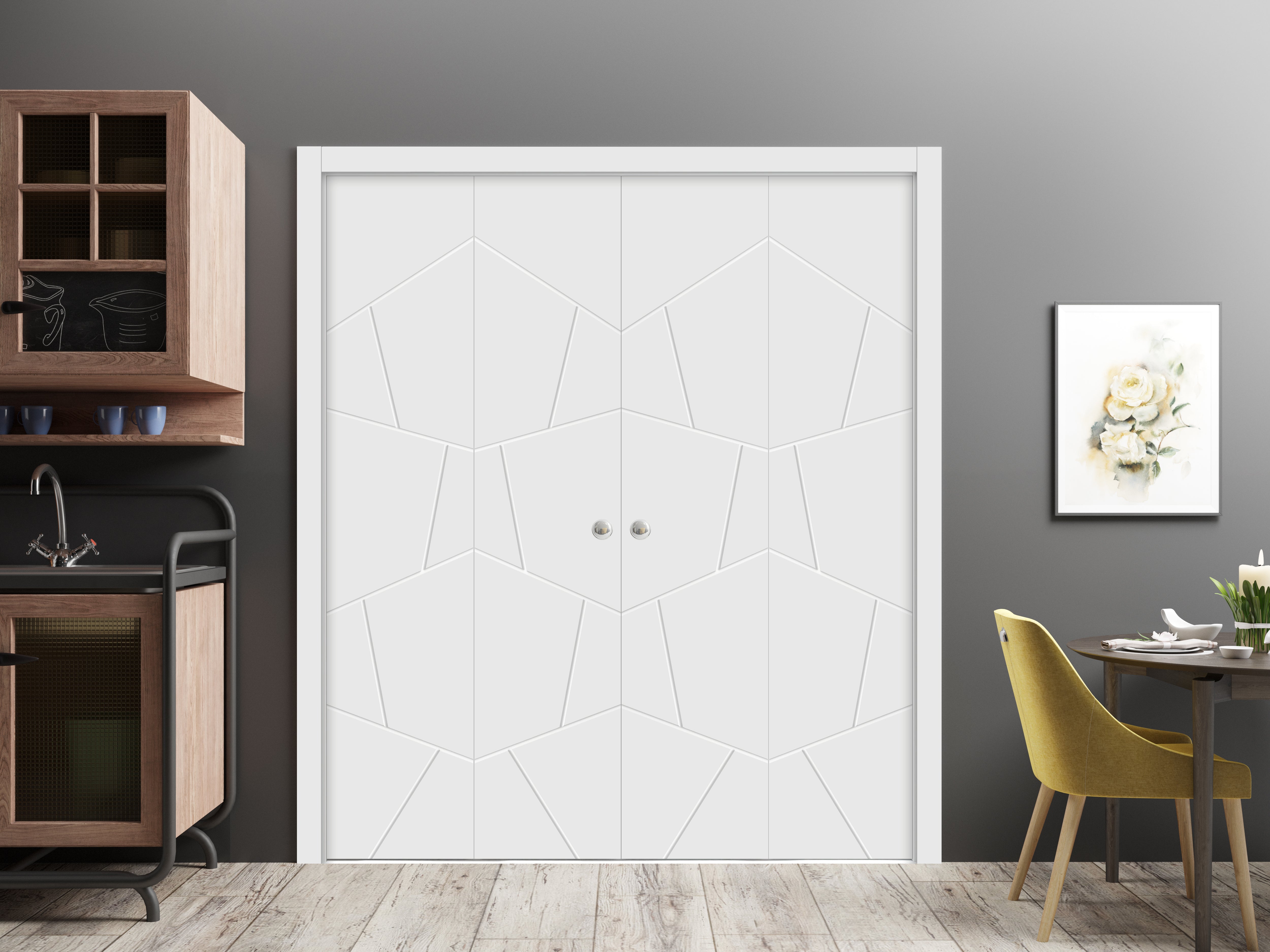 Planum 0990 Double Bi-Fold door view 2