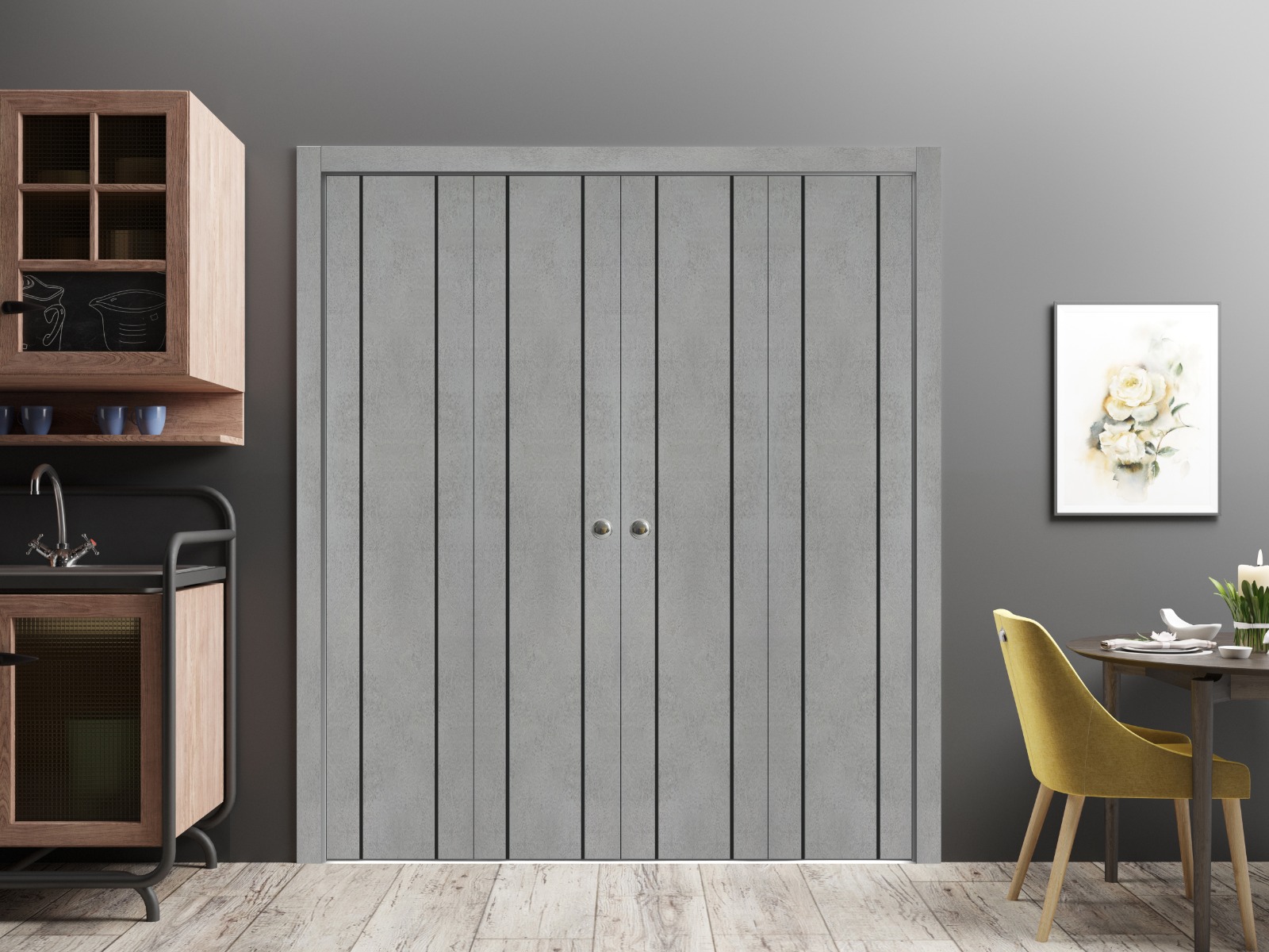 Planum 0017 Double Bi-Fold door view 2