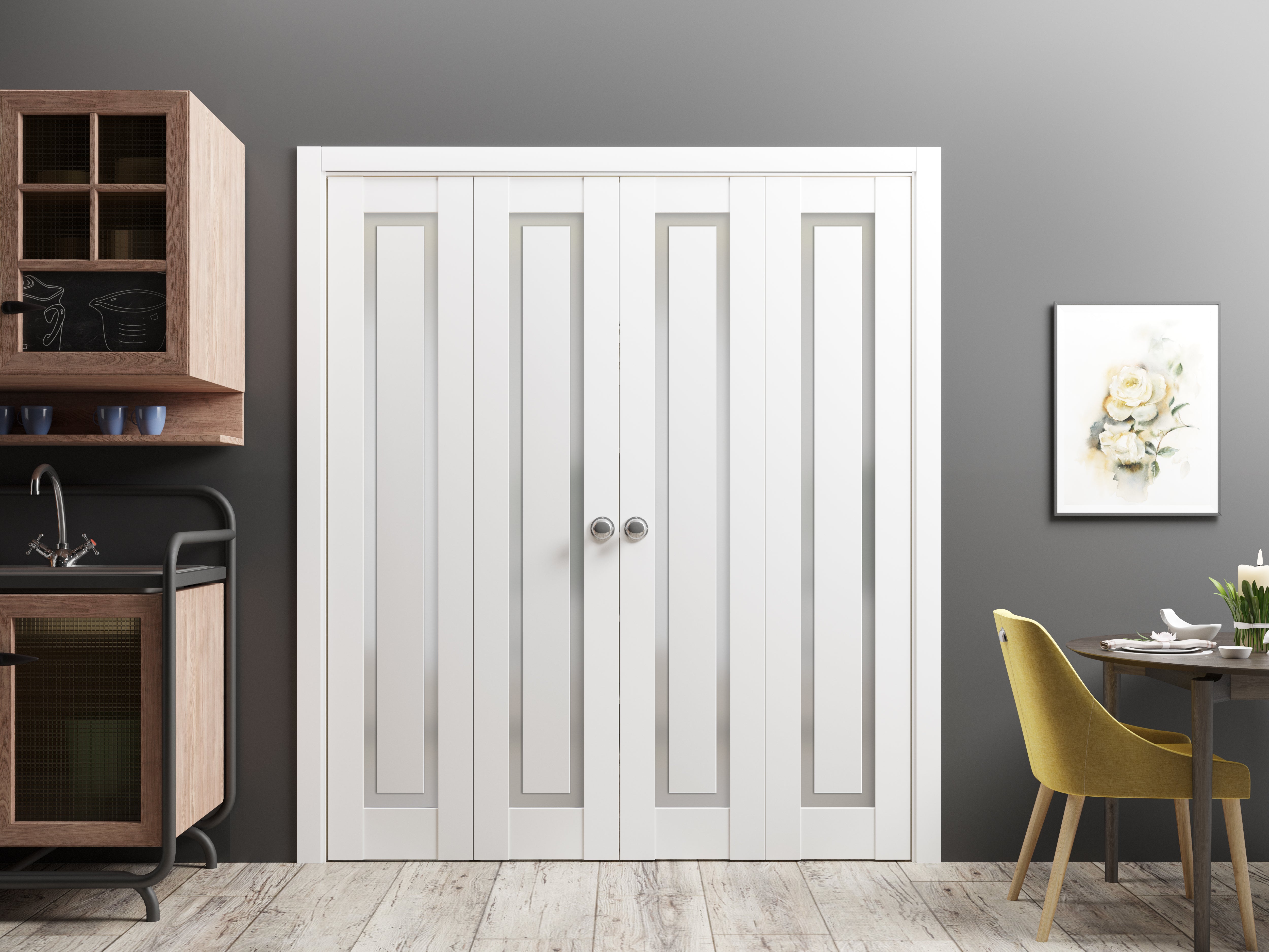 Planum 0888 Double Bi-Fold door view 2