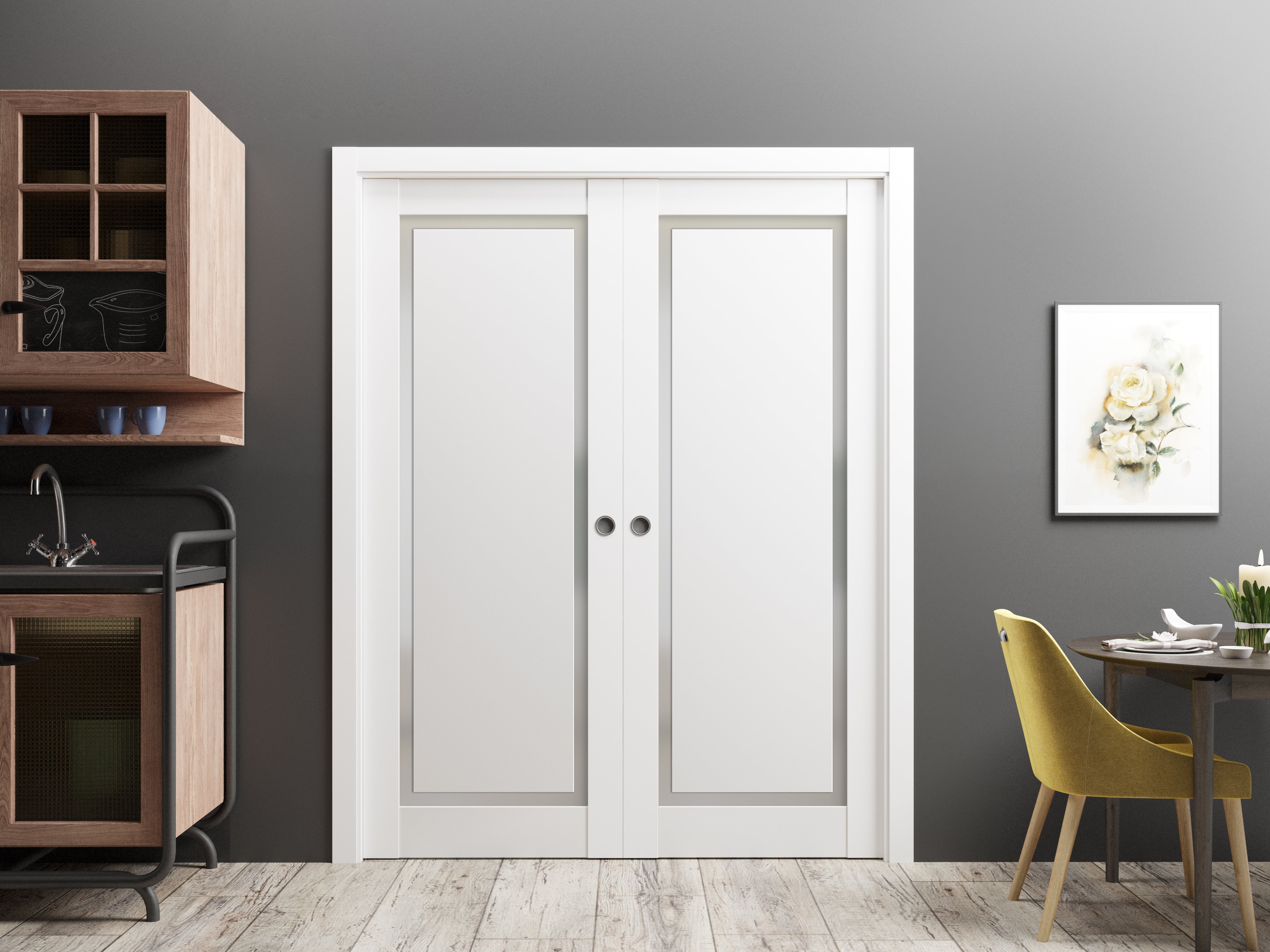 Planum 0888 Double Pocket door view 2