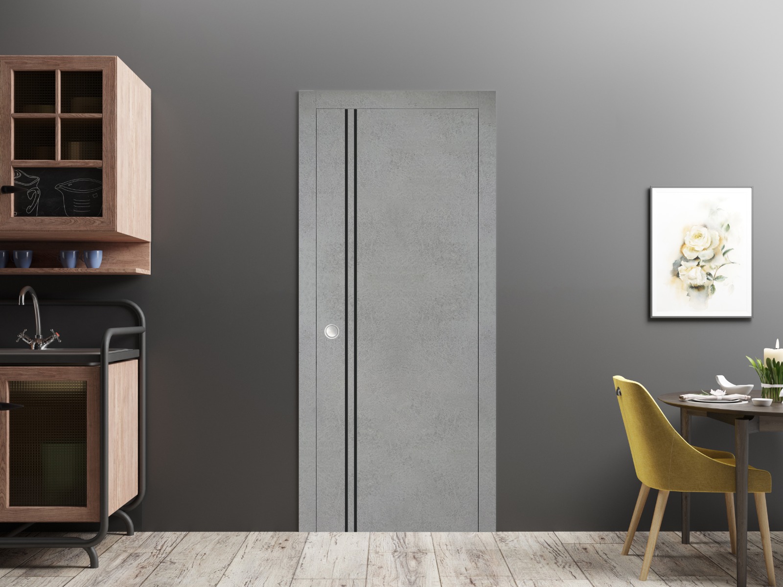 Planum 0016 Interior Slab door view 4