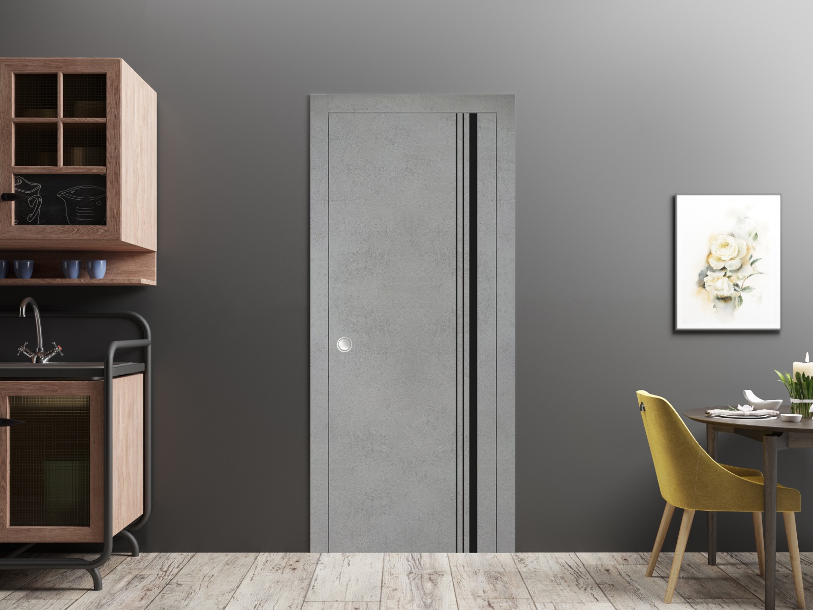 Planum 0011 Interior Slab door view 4
