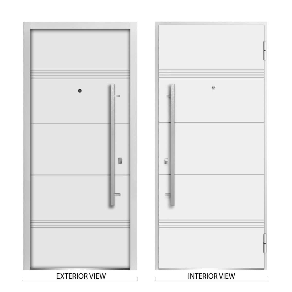 Deux 1705 Exterior Aluminum door view 4