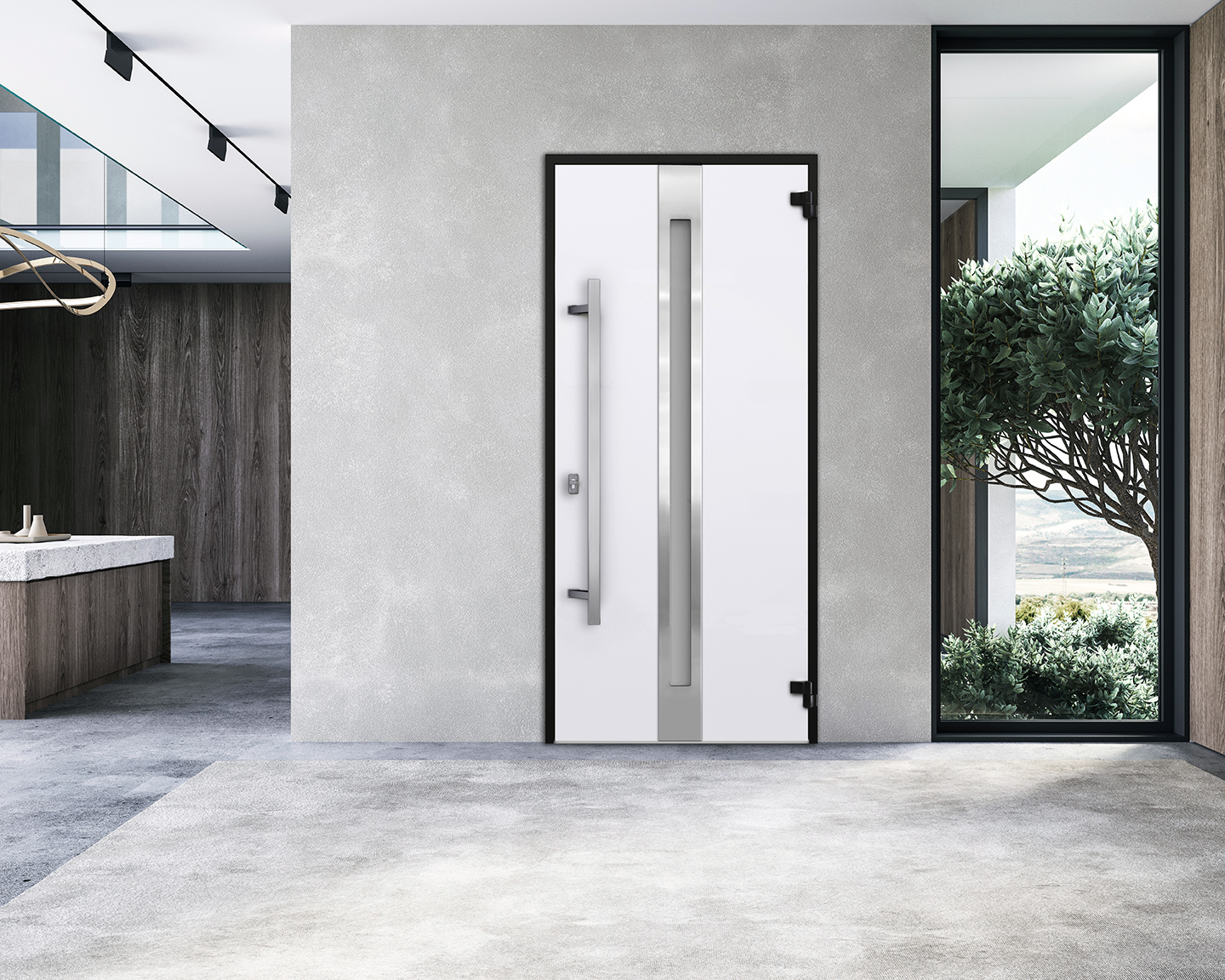 Deux 1744 Exterior Aluminum door view 2