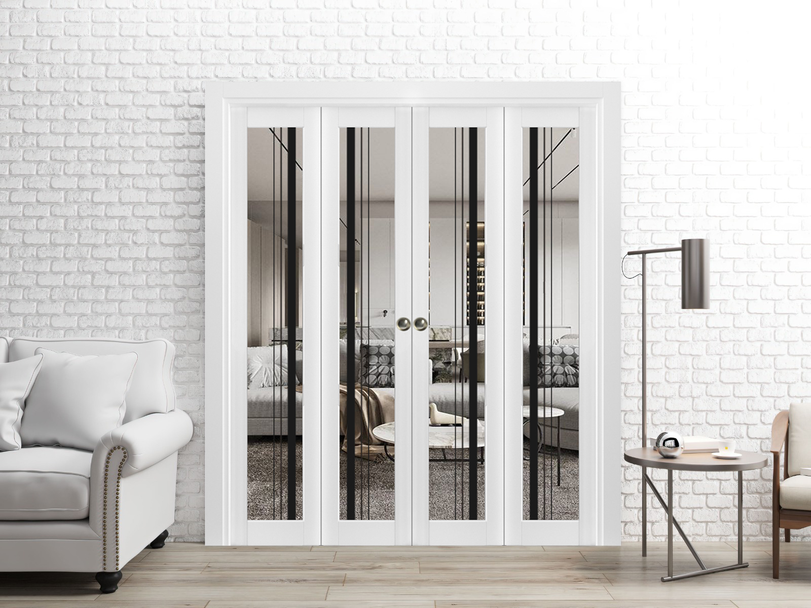 Lucia 2566 Double Bi-Fold door view 2