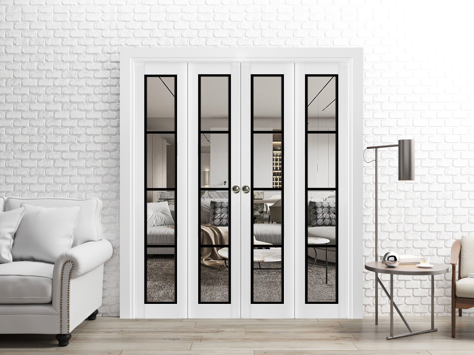 Lucia 2466 Double Bi-Fold door view 6