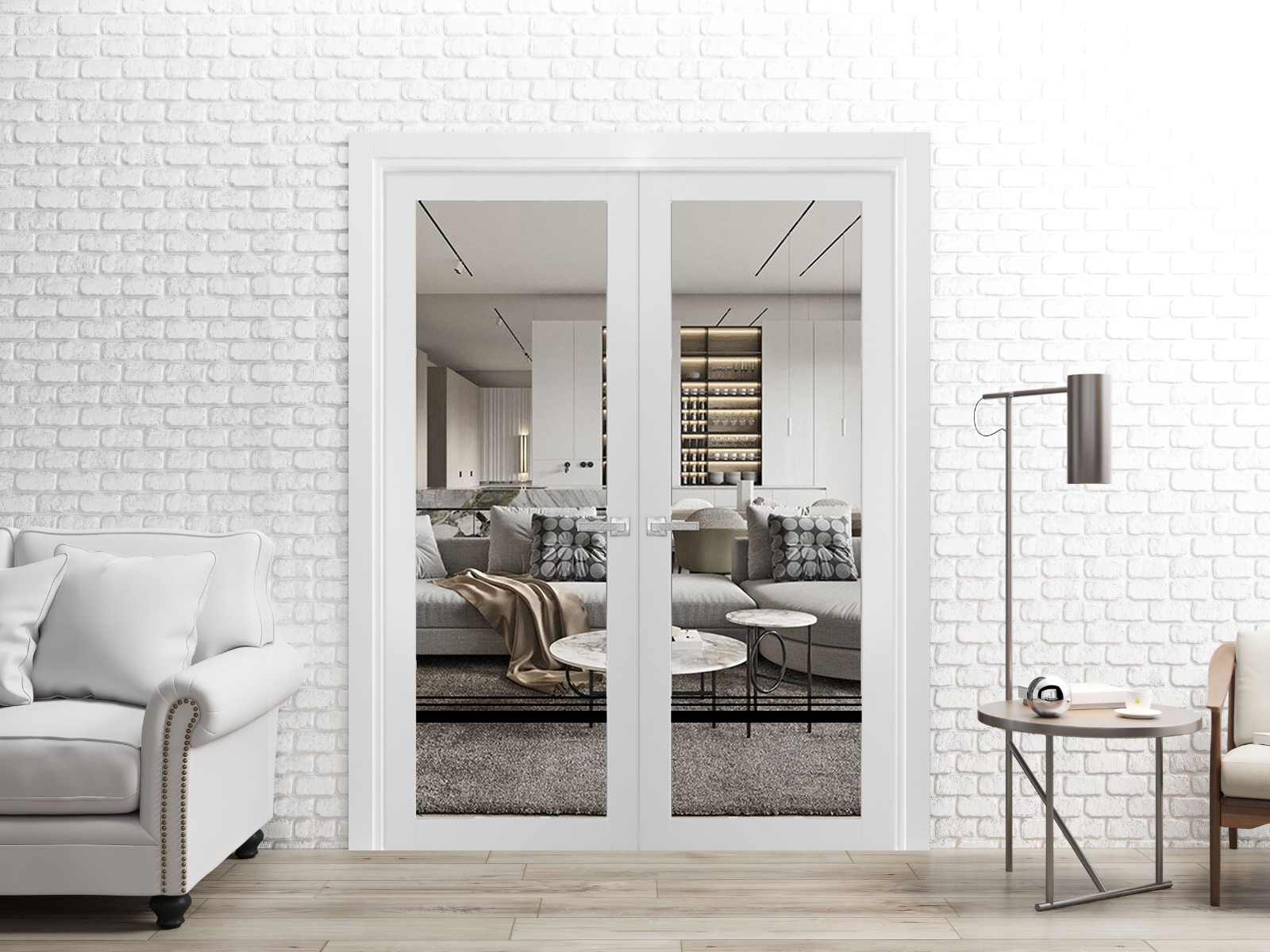 Lucia 2666 Interior Slab door view 3