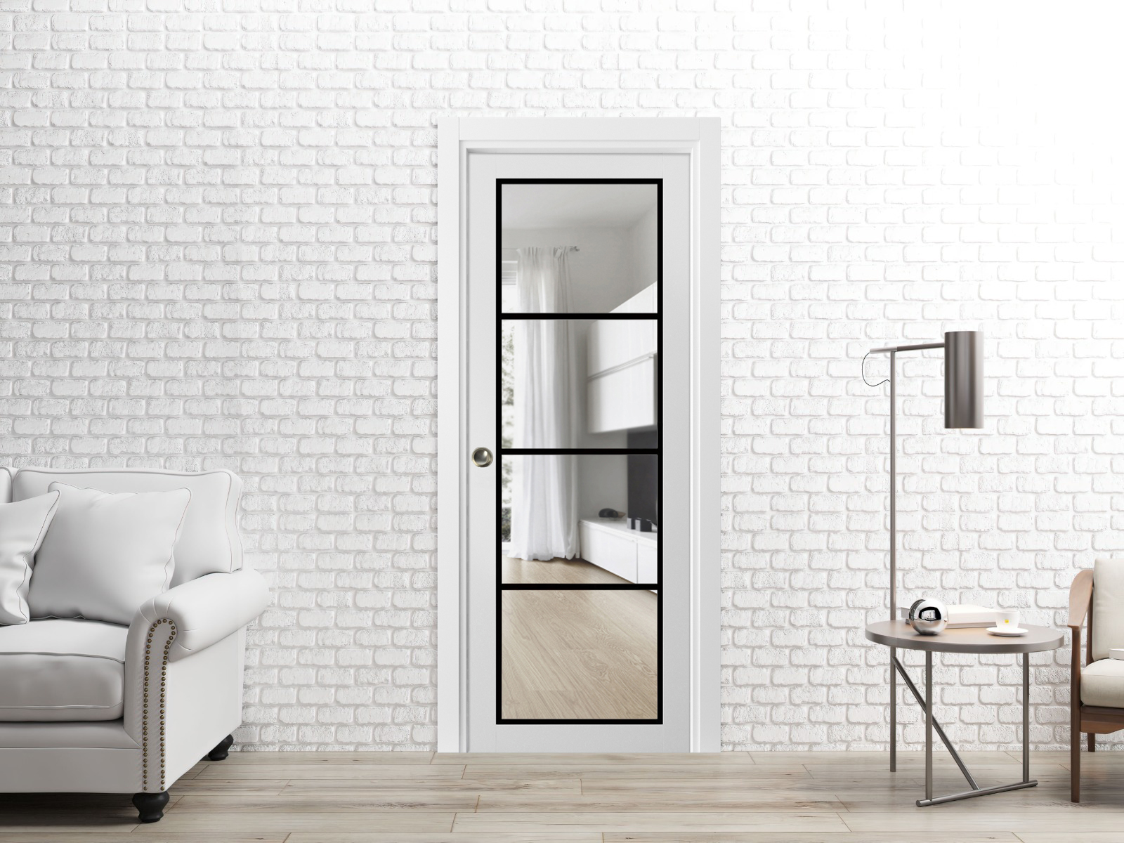 Lucia 2466 Interior Slab door view 8
