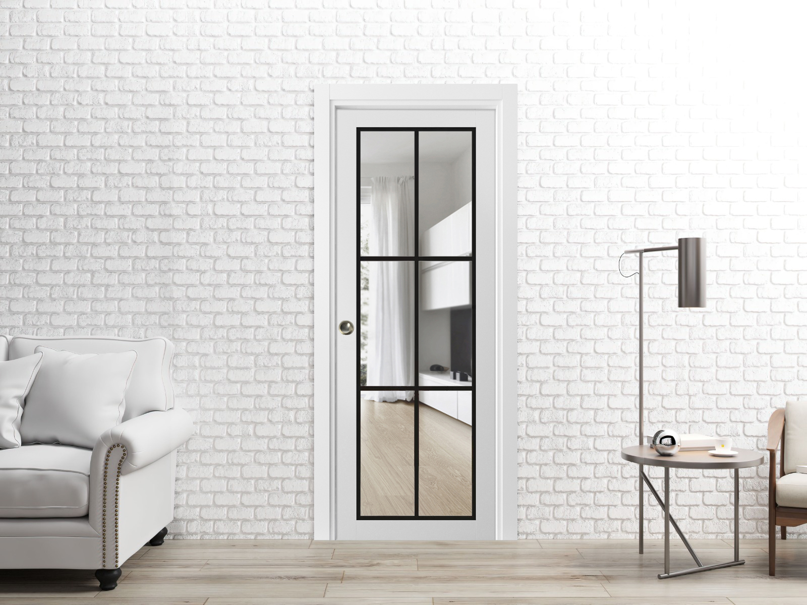 Lucia 2366 Interior Slab door view 8