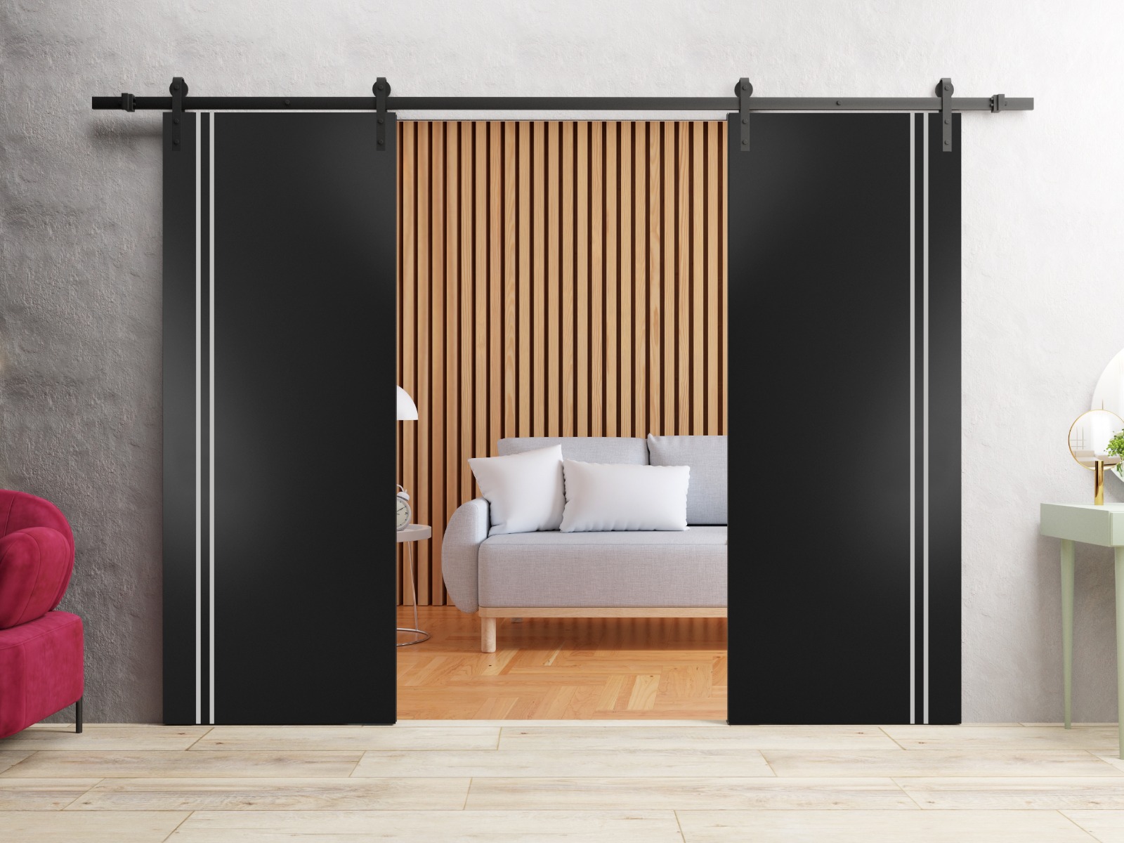 Planum 0310 Double Barn door view 2