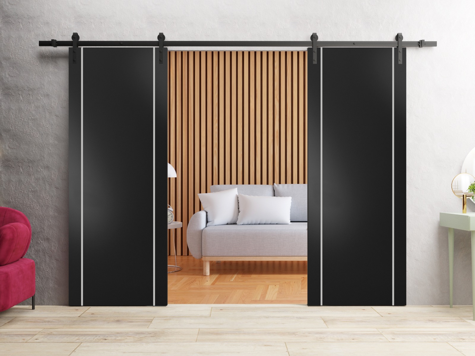 Planum 0410 Double Barn door view 2