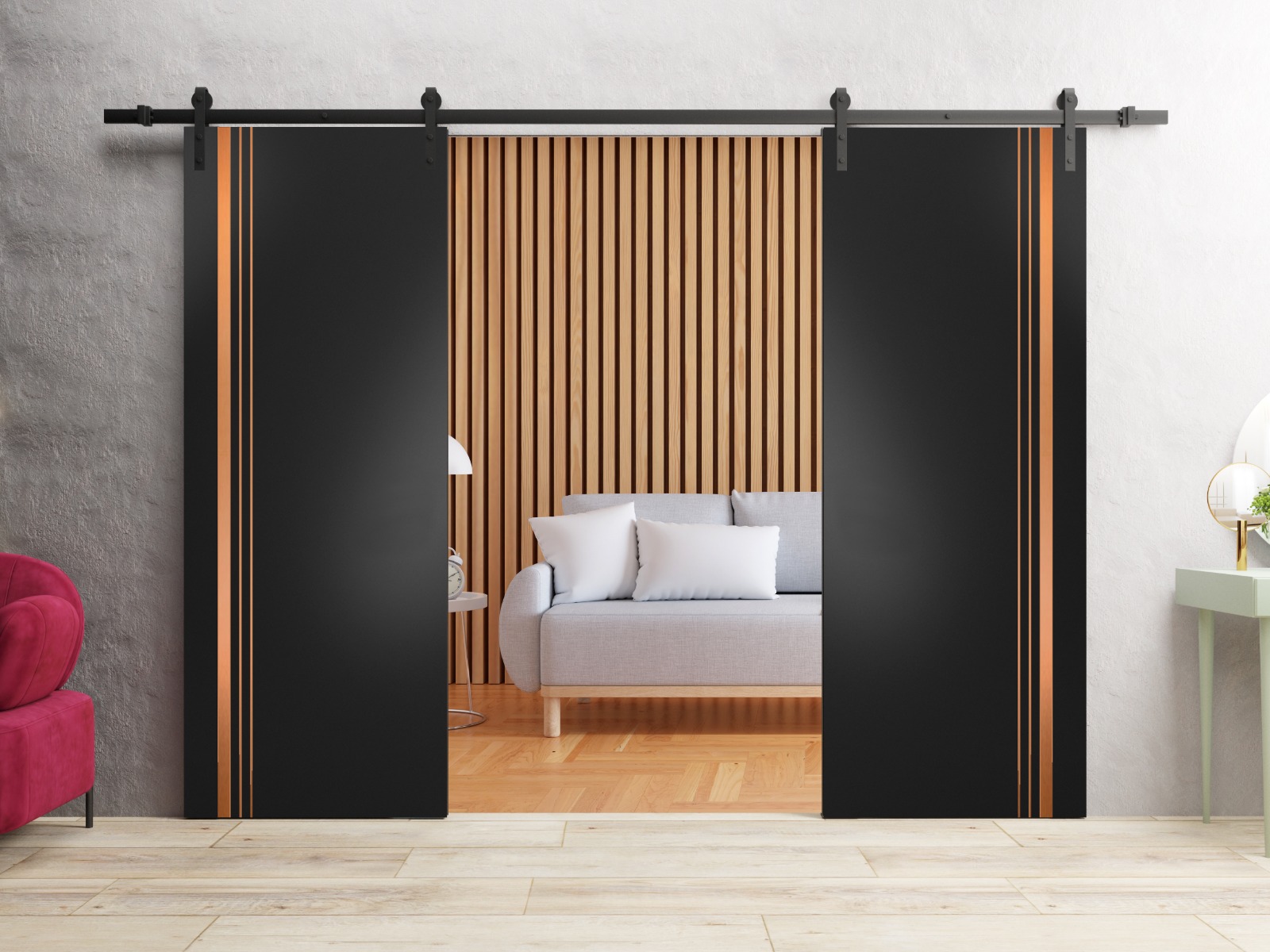 Planum 1010 Double Barn door view 2