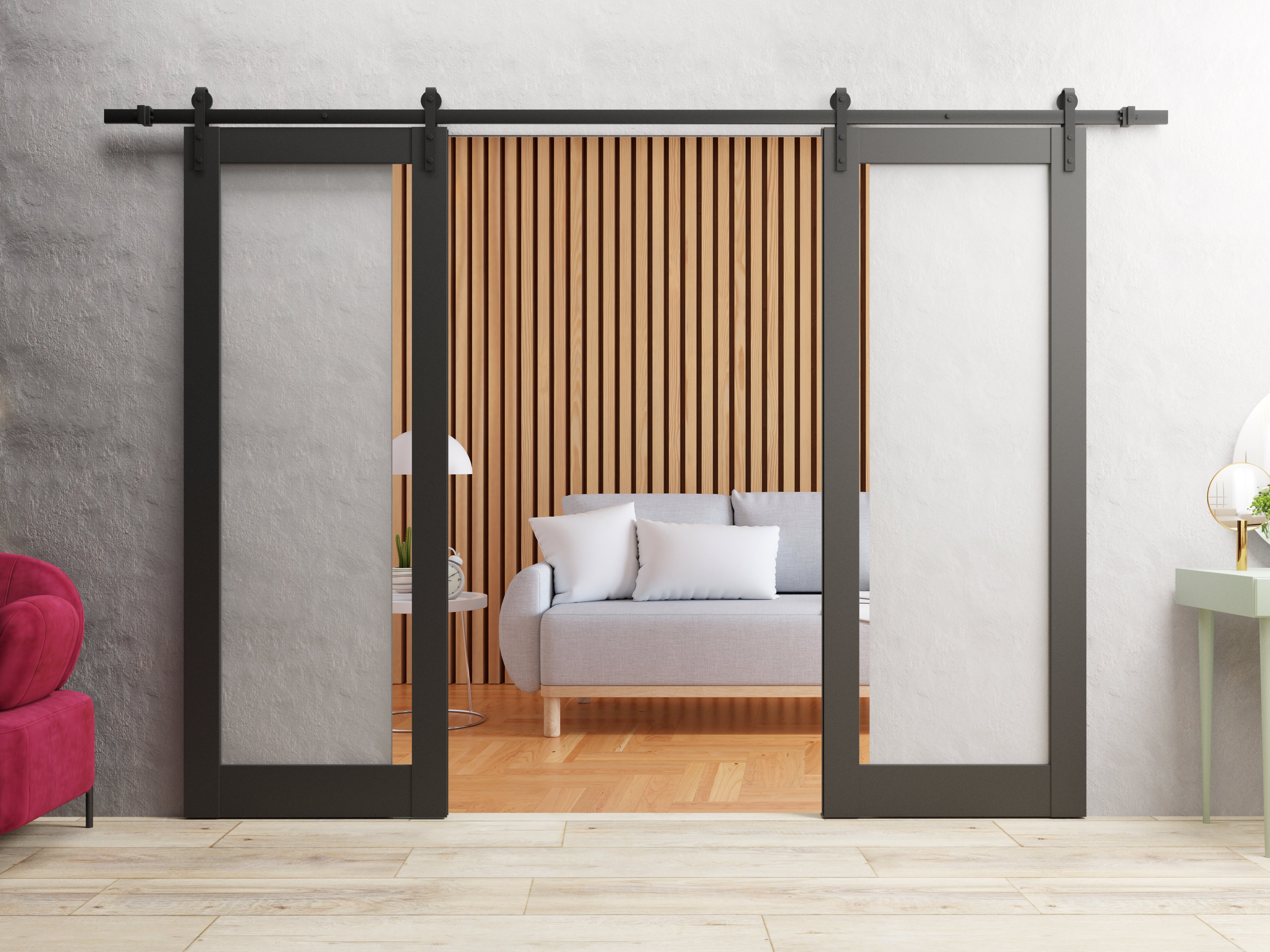 Lucia 2166 Double Barn door view 2