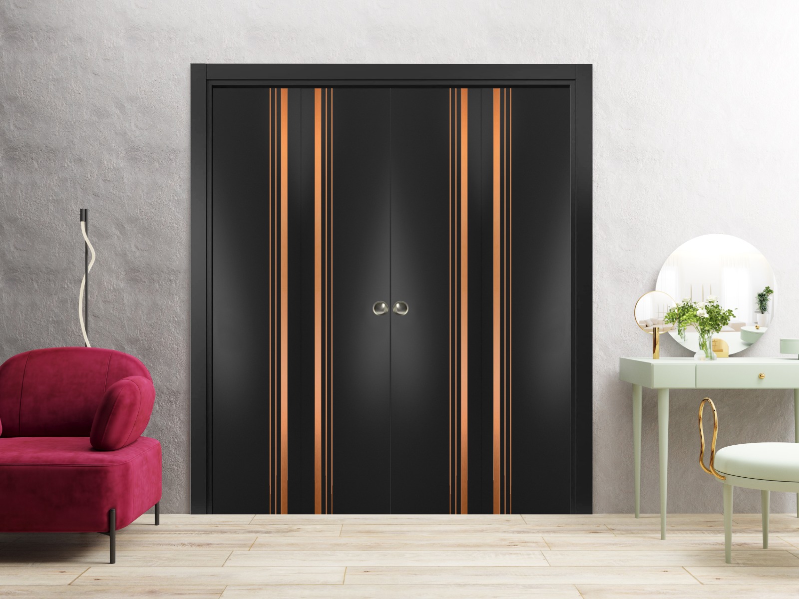 Planum 1010 Double Bi-Fold door view 2