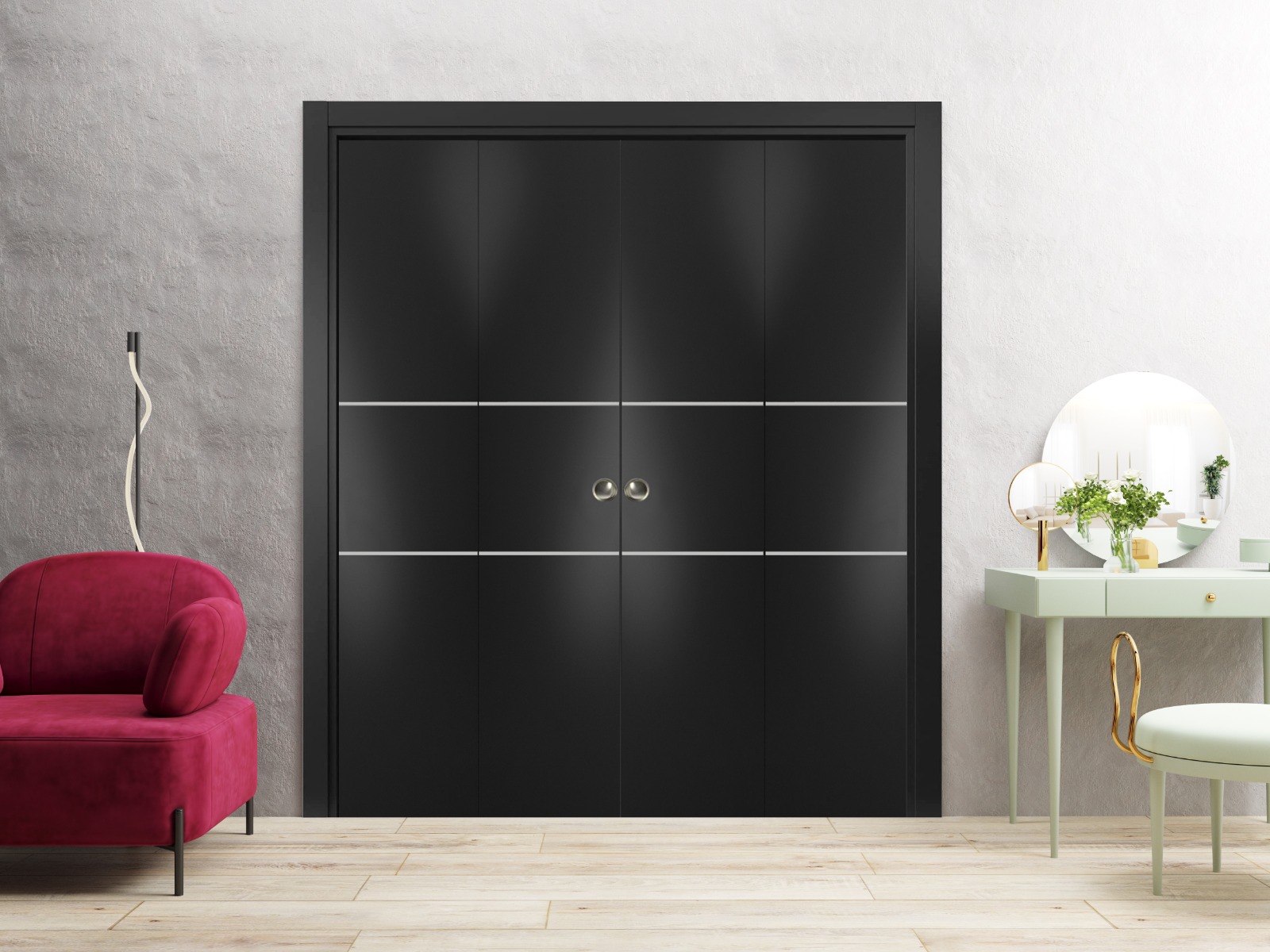 Planum 0110 Double Bi-Fold door view 2