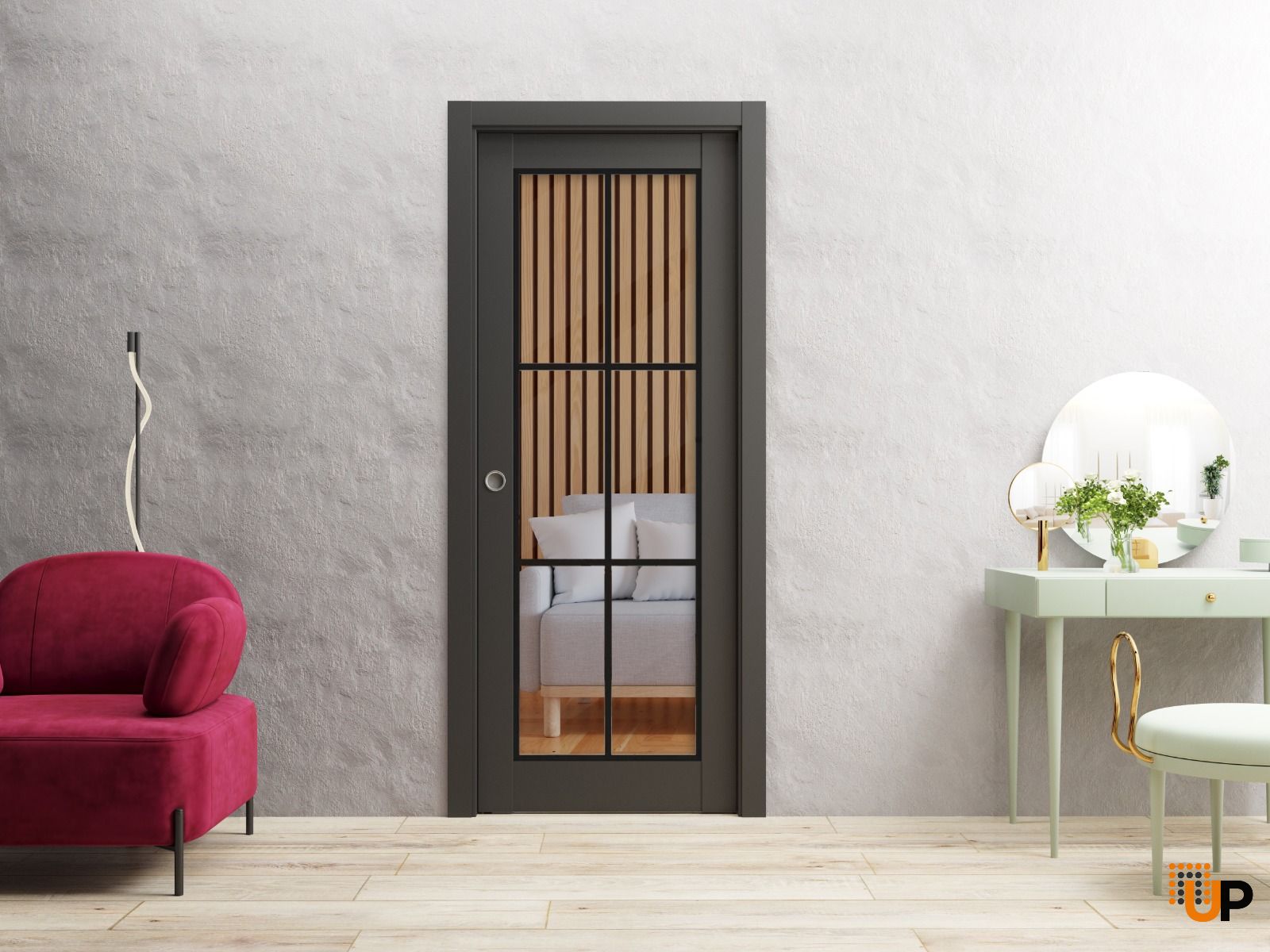 Lucia 2366 Pocket door view 2
