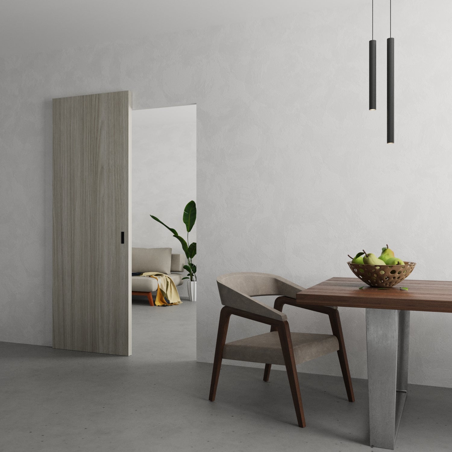Basic 3001 Hidden Barn door view 2