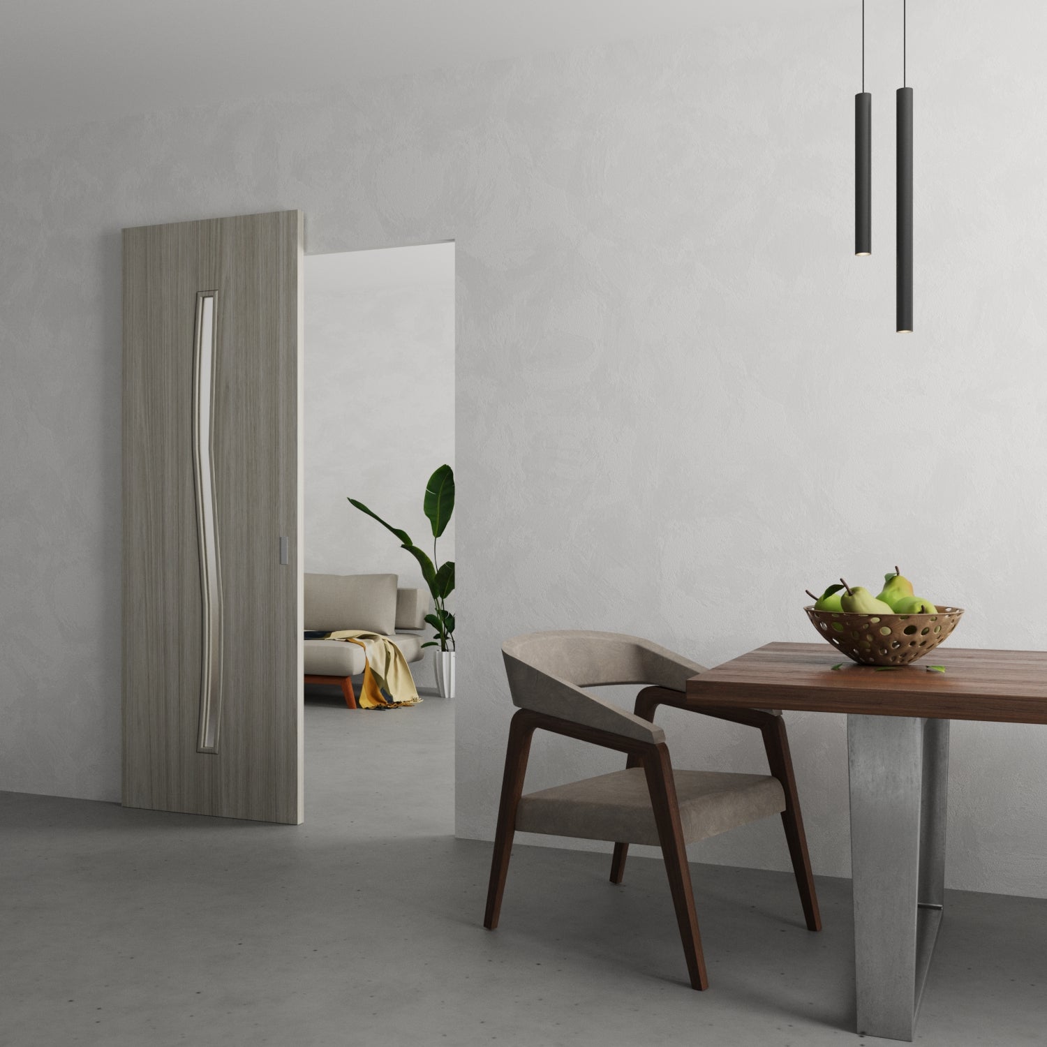 Basic 3002 Hidden Barn door view 2