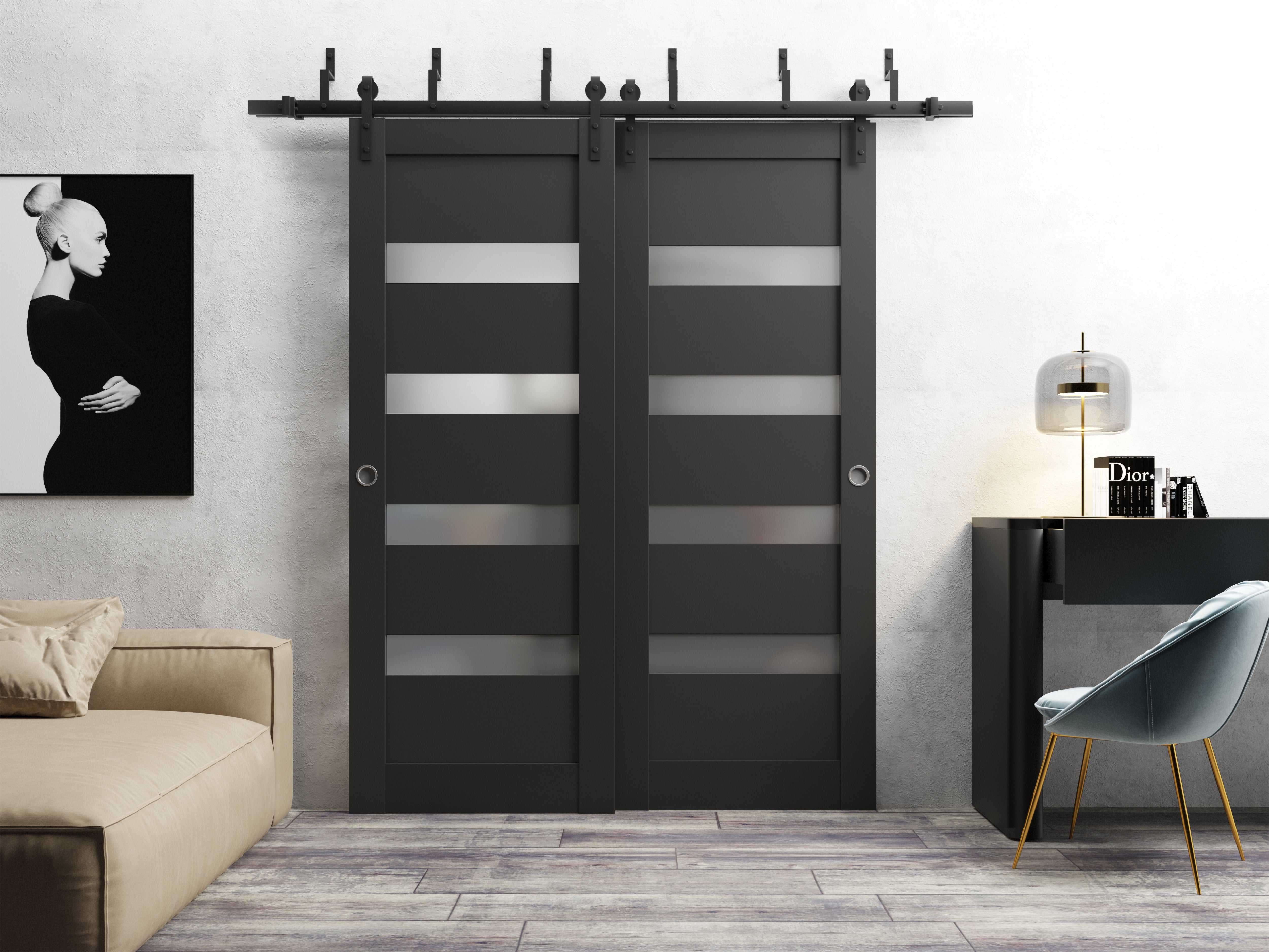 Model 4113 Interior Slab door view 2