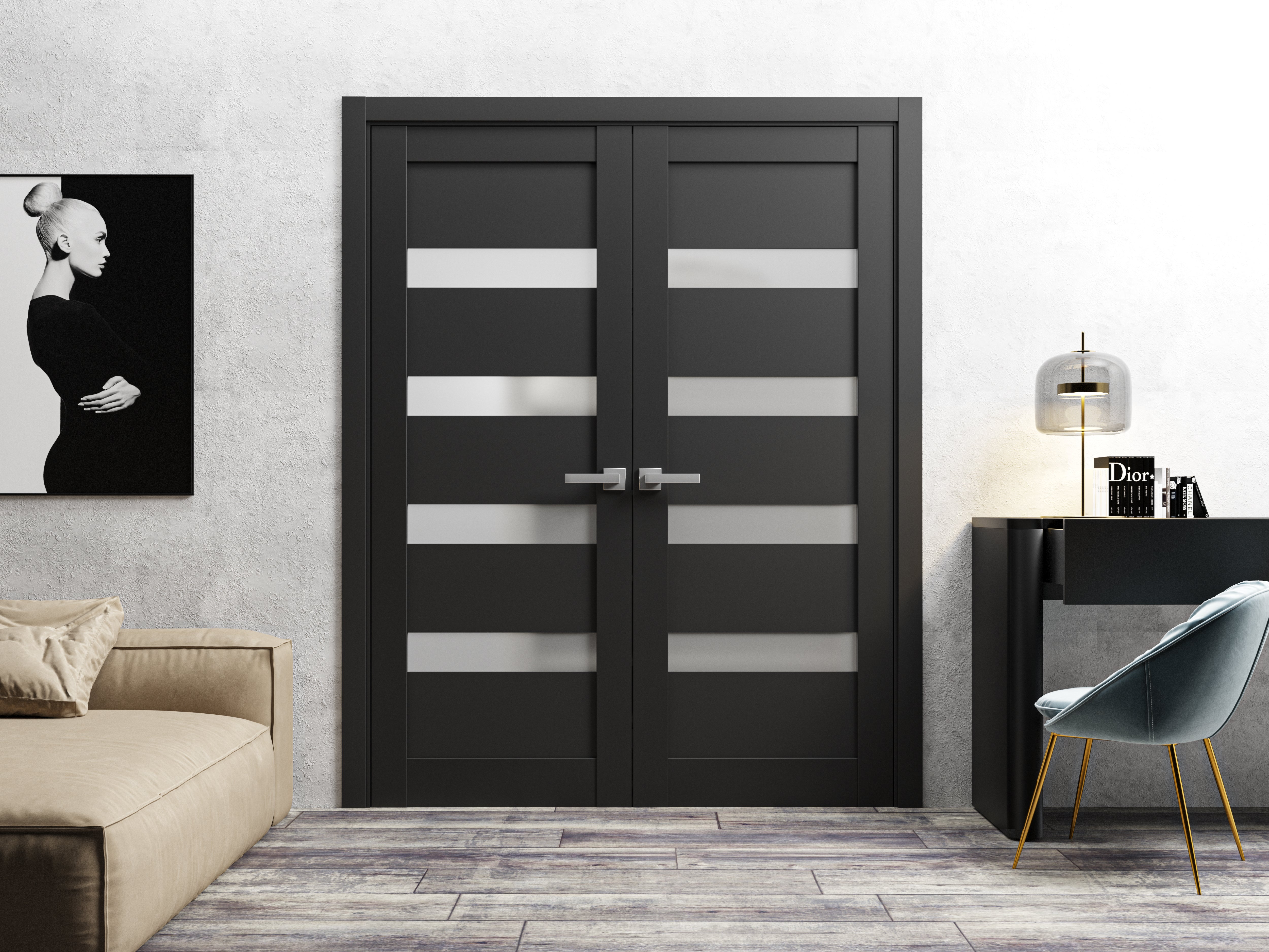 Quadro 4113 Double French Swing door view 2
