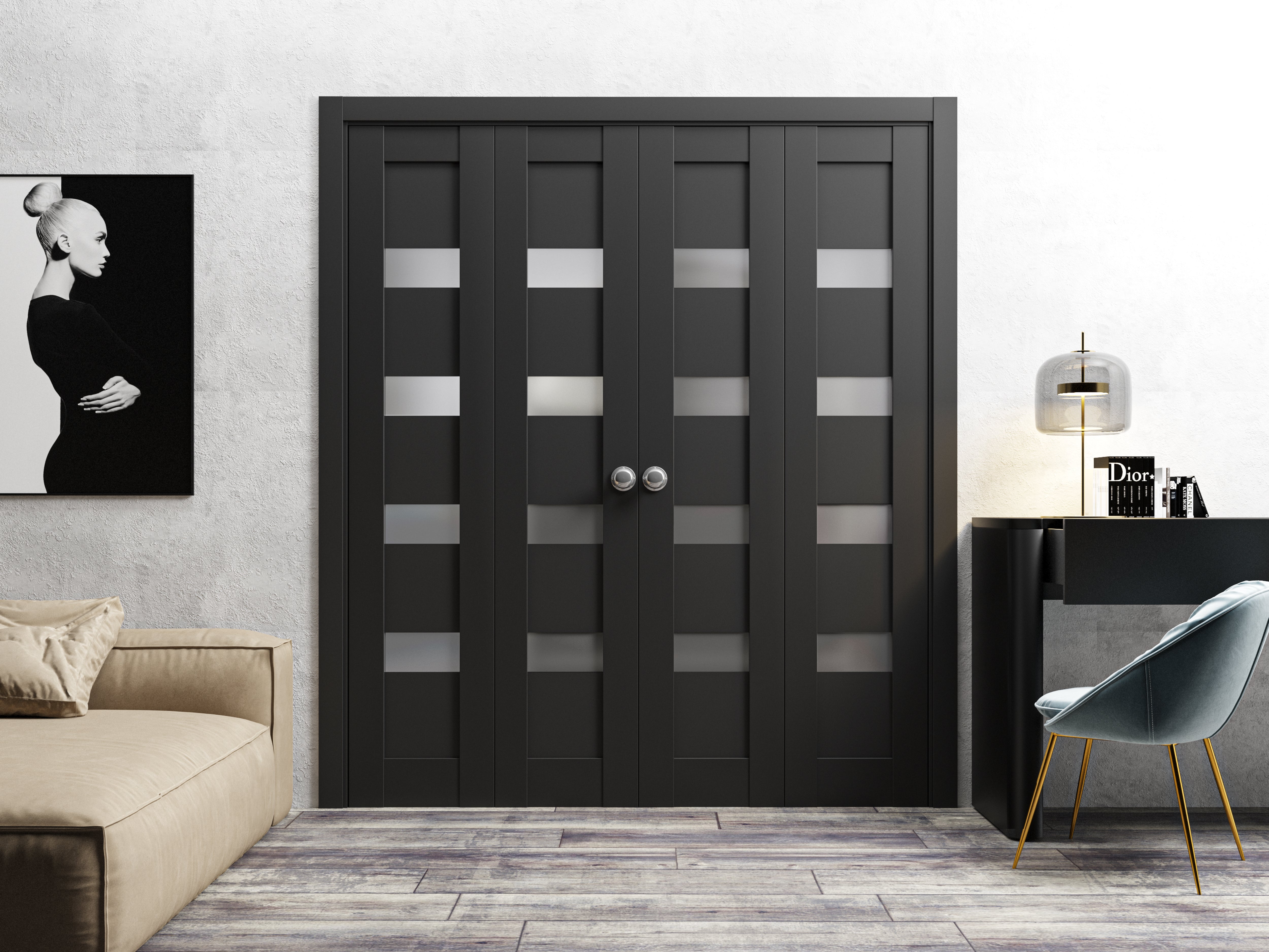 Quadro 4113 Double Bi-Fold door view 2