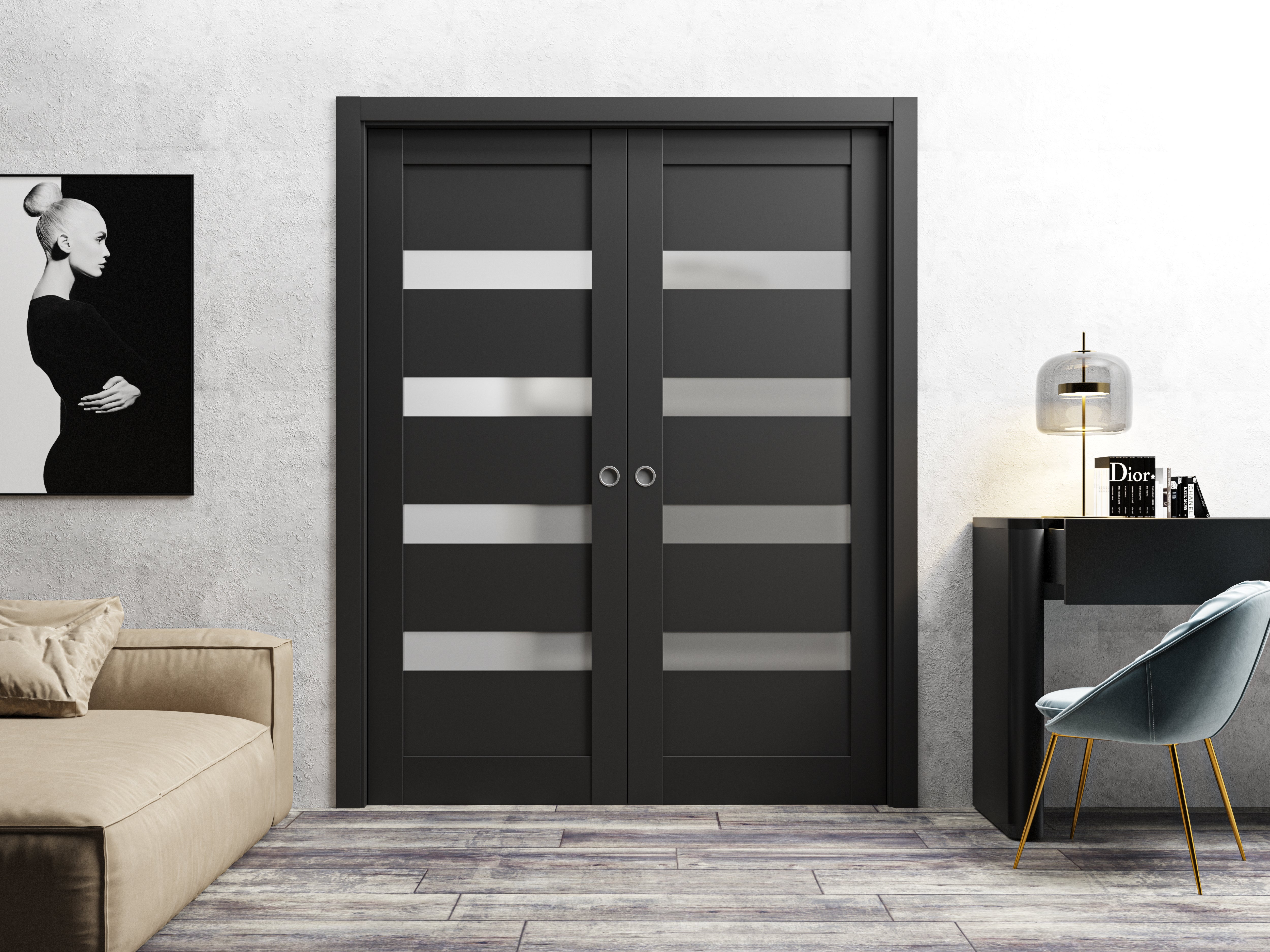 Model 4113 Interior Slab door view 3