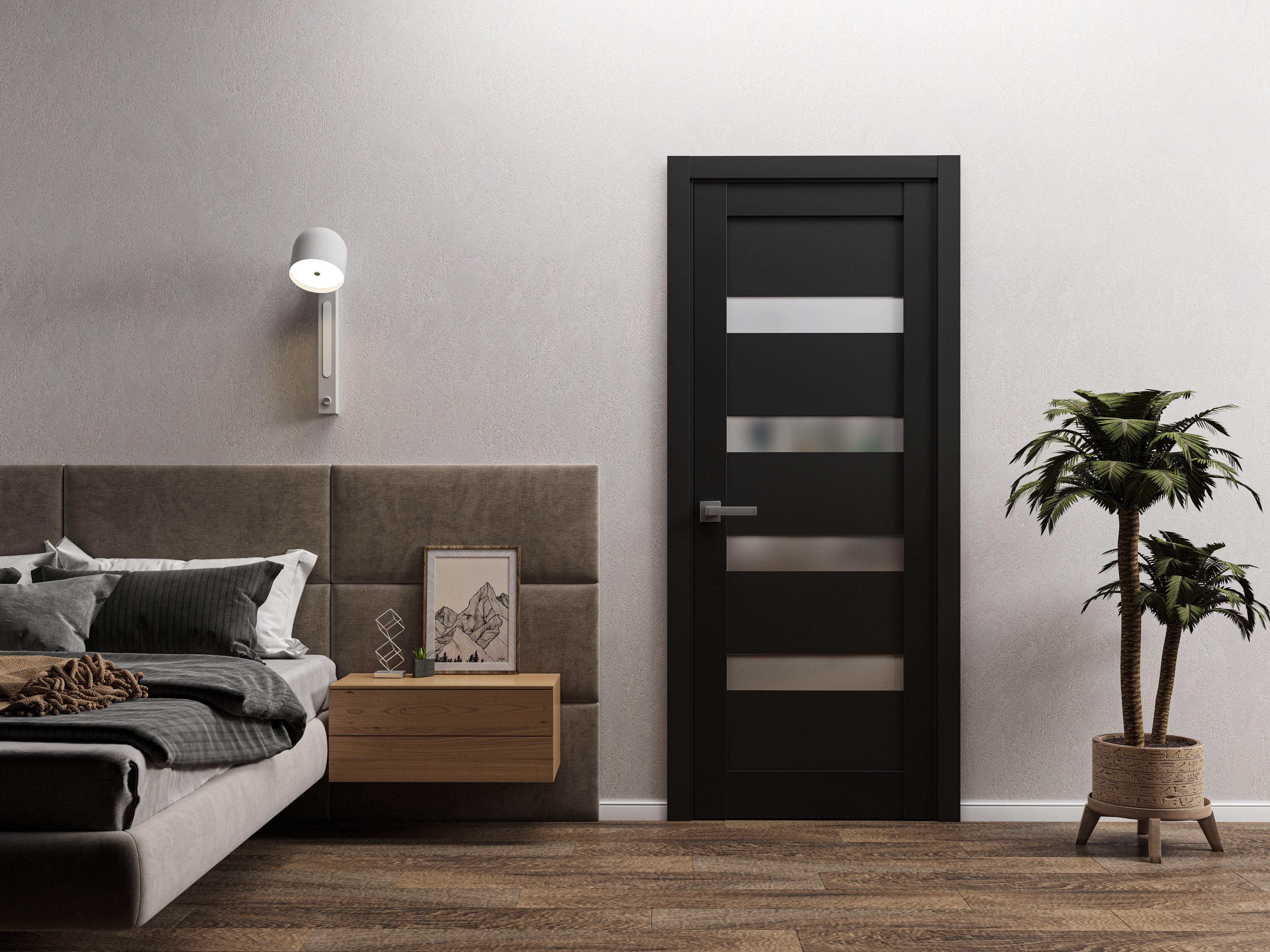 Model 4113 Interior Slab door view 4