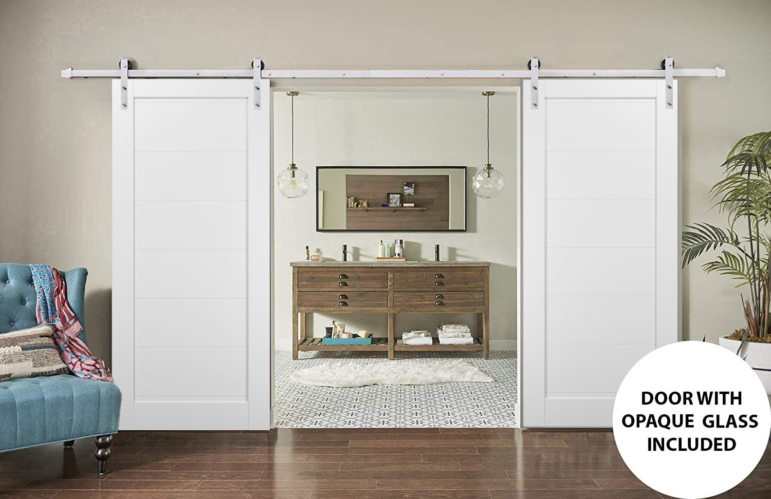 Quadro 4115 Double Barn door view 2