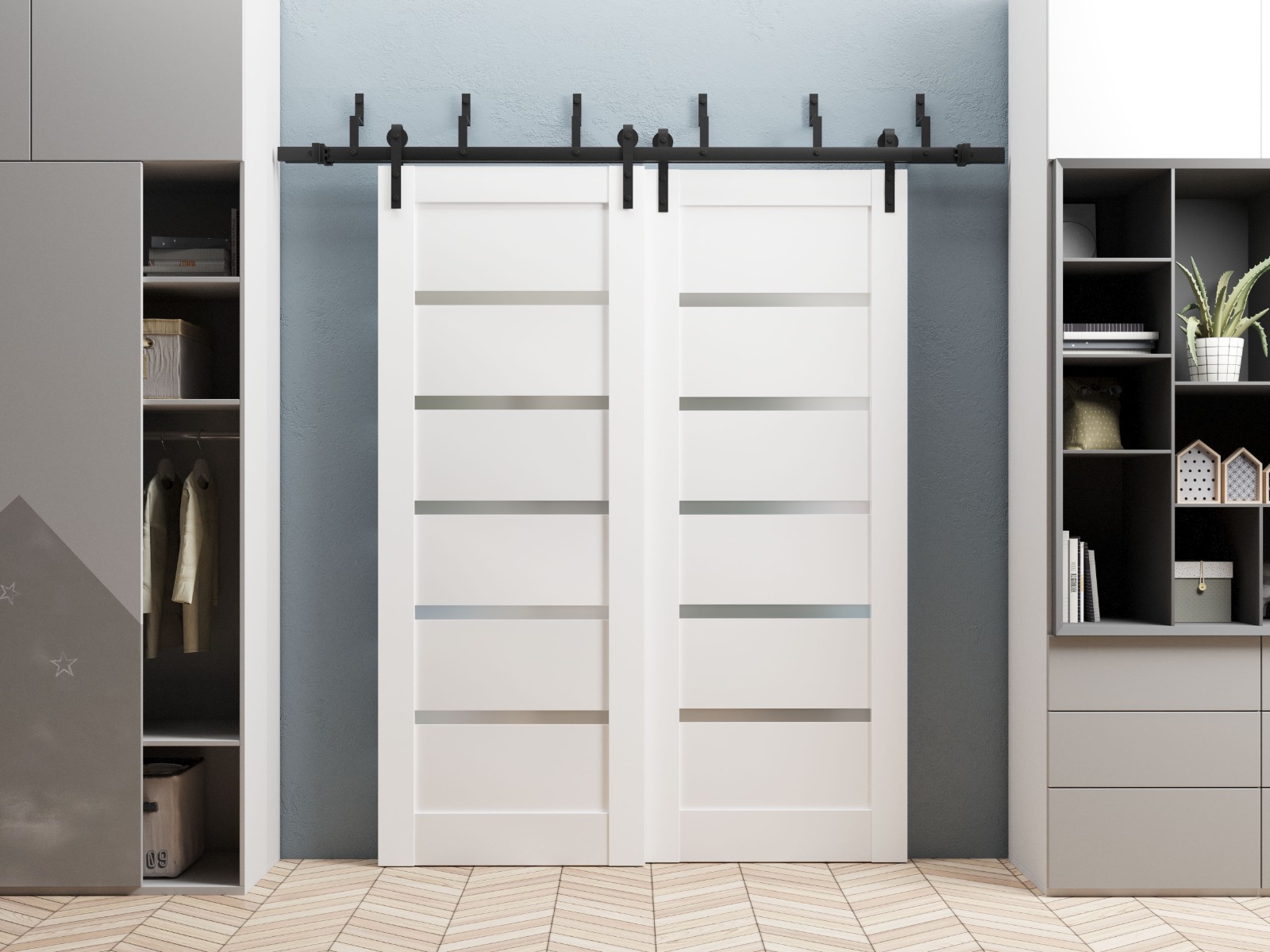 Model 4117 Interior Slab door view 4