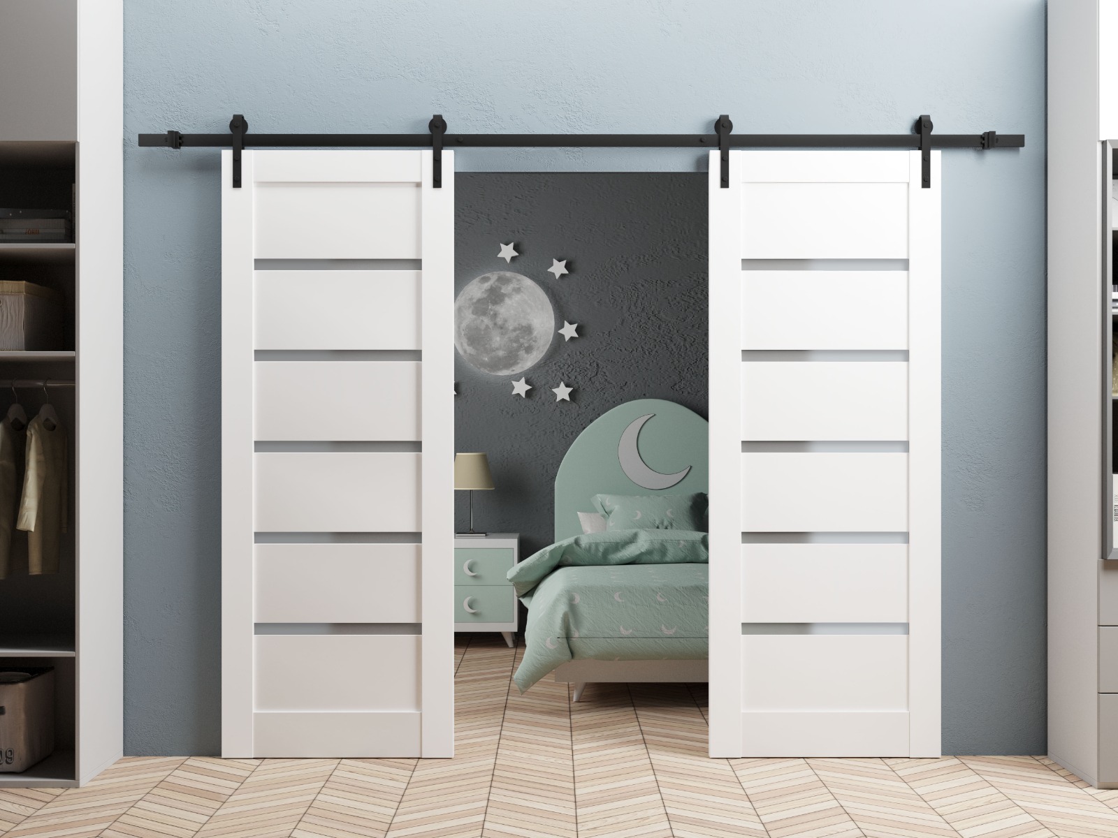 Model 4117 Double Barn door view 2