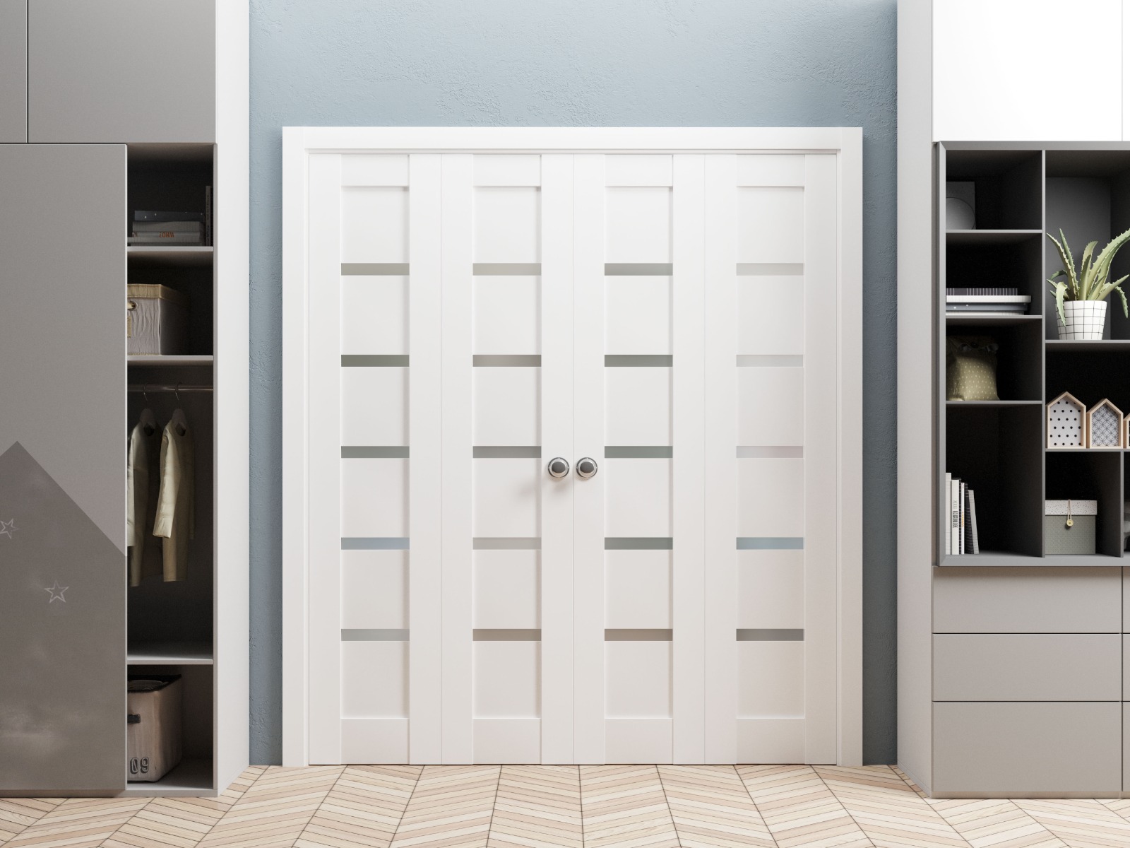 Model 4117 Double Bi-Fold door view 2