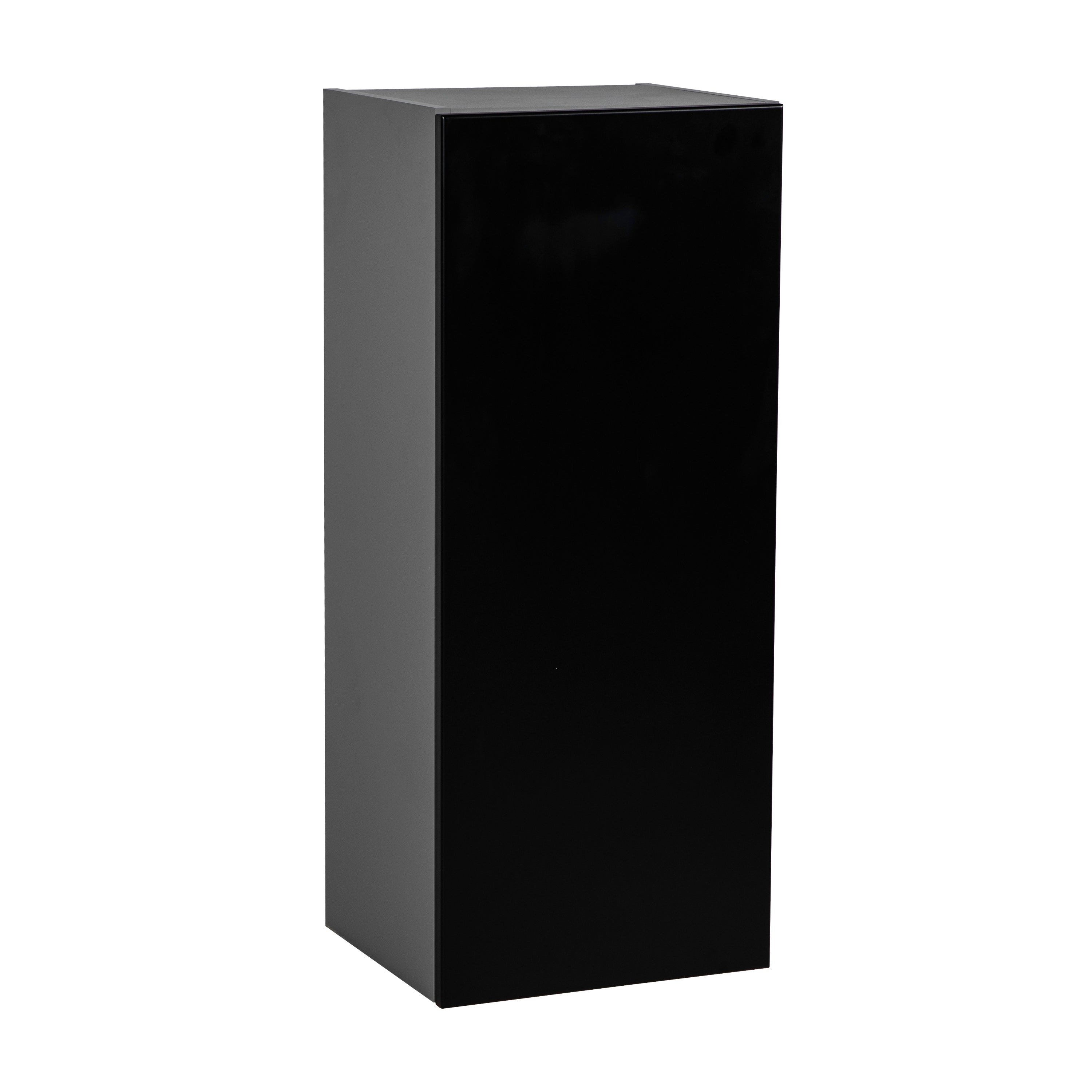 24" x 36" Wall Cabinet-Single Door-with White Gloss door Black