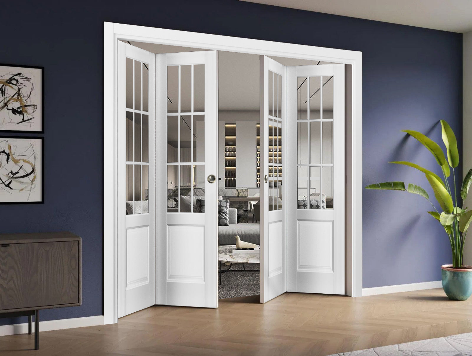 Felicia 3599 Double Bi-Fold door view 2