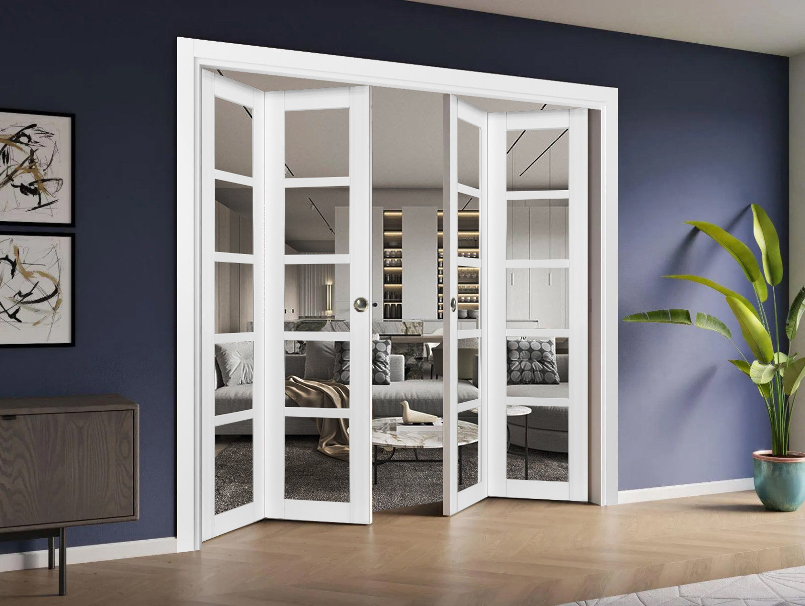 Quadro 4522 Double Bi-Fold door view 6