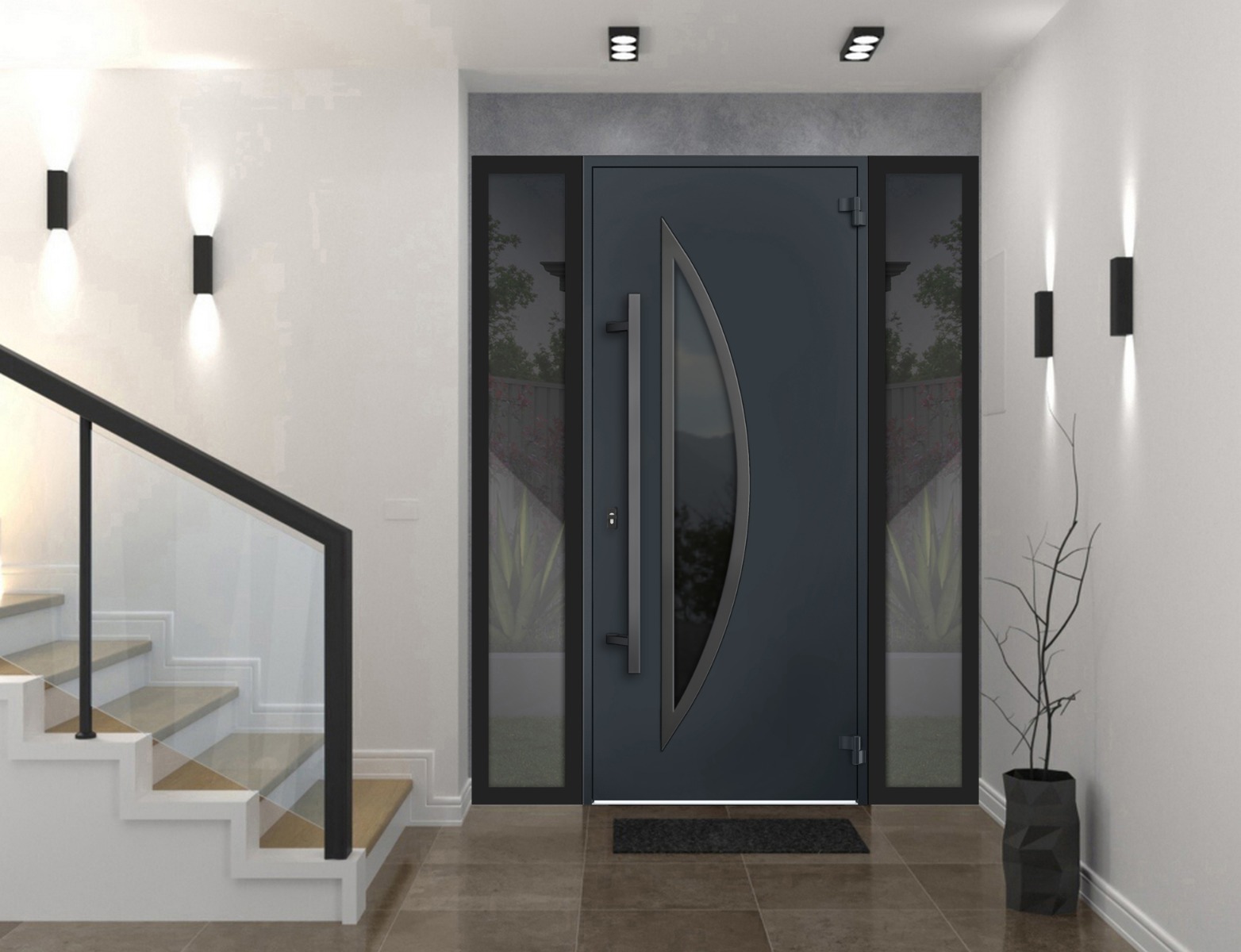 Deux 6501 Exterior Aluminum door view 2