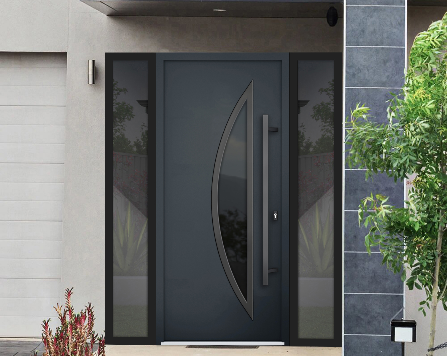 Deux 6501 Exterior Aluminum door view 3