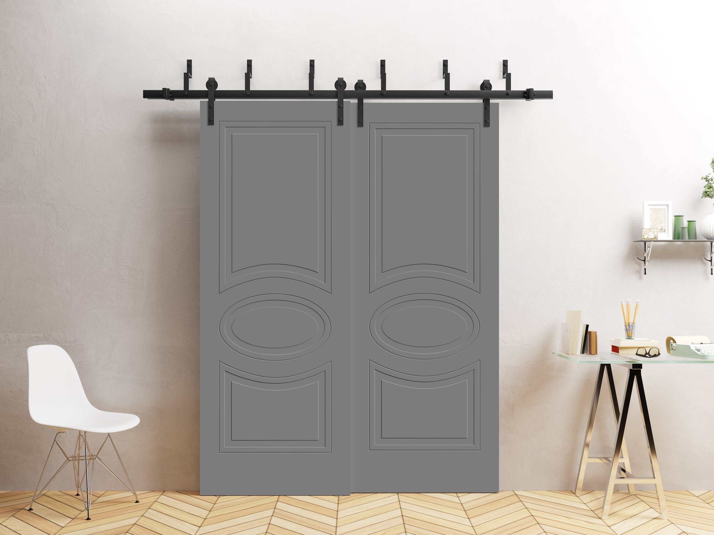 Mela 7001 Double Barn — Bypass door view 6