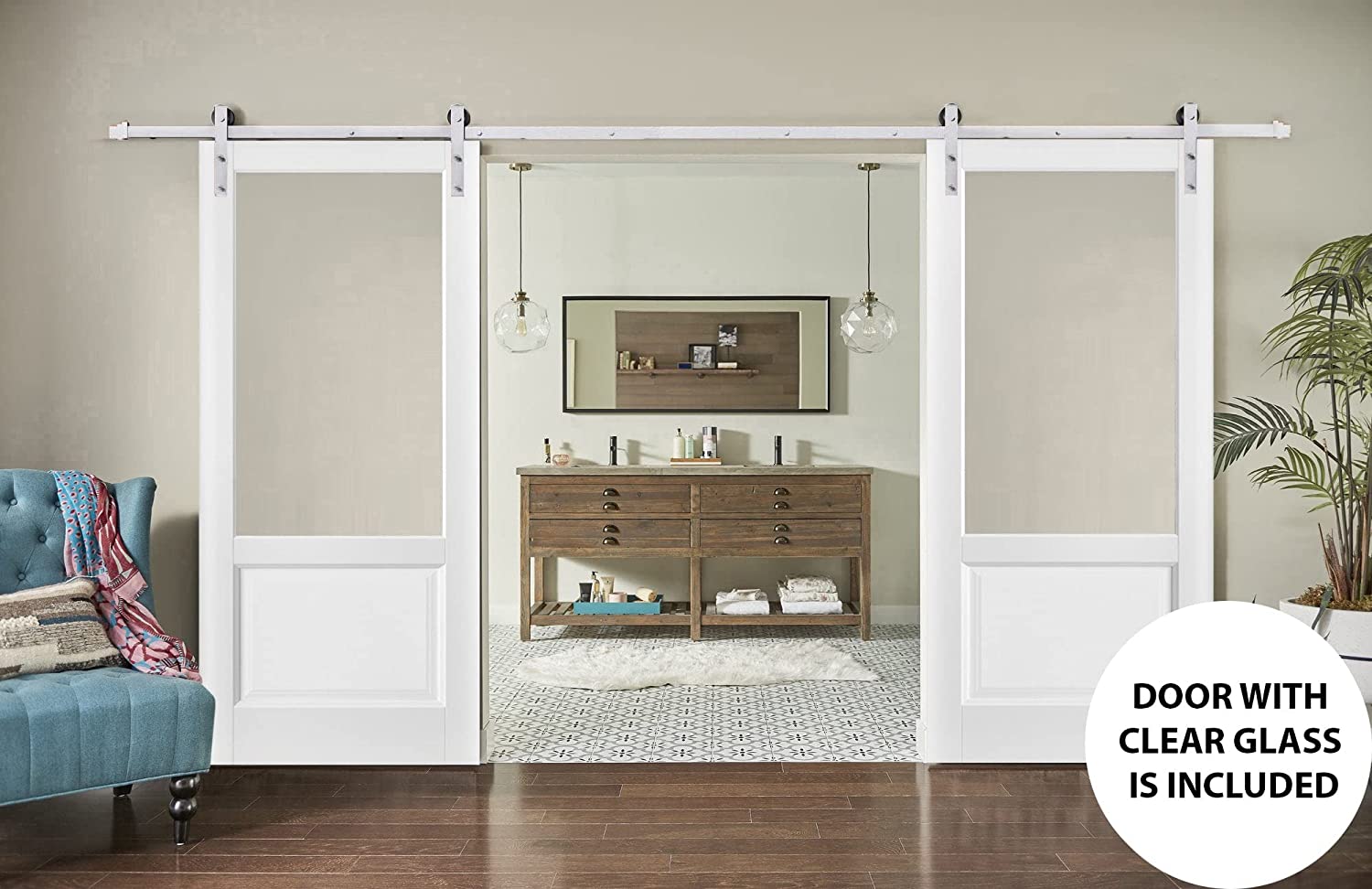 Lucia 1533 Double Barn door view 2