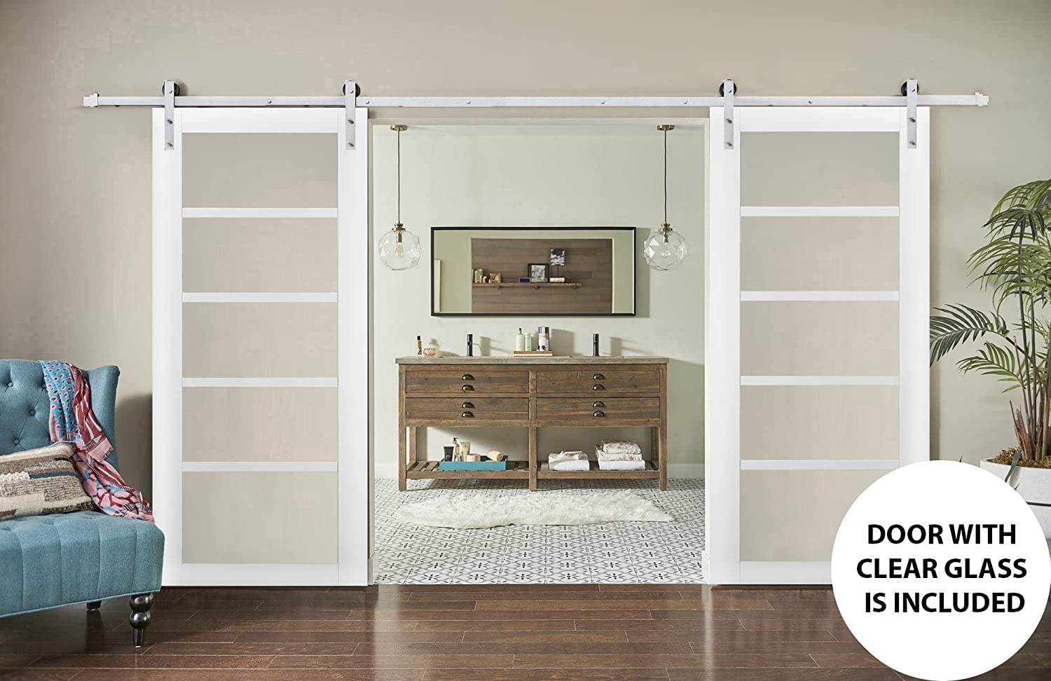 Quadro 4522 Double Barn door view 6