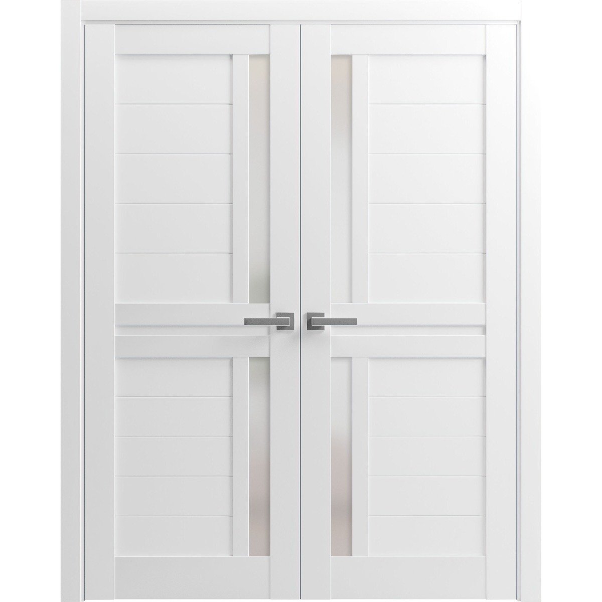 Interior Solid French Double Doors | Veregio 7288 Antracite with ...